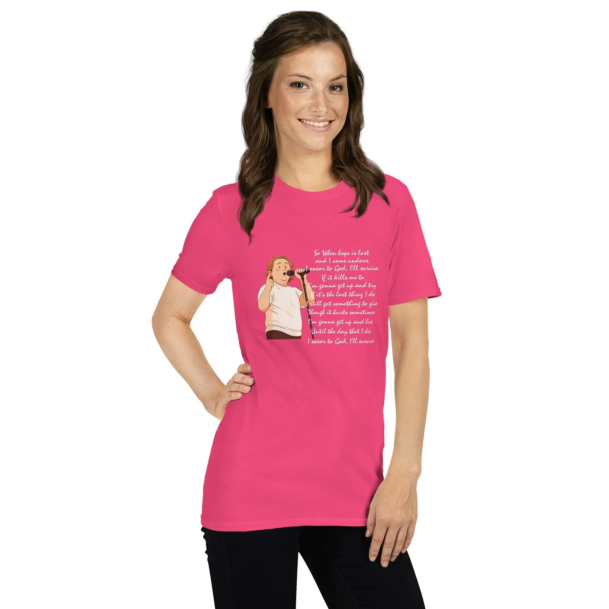 Lewis Capaldi Unisex T-Shirt - "Survive" Lyrics T-shirt Alcyone213k