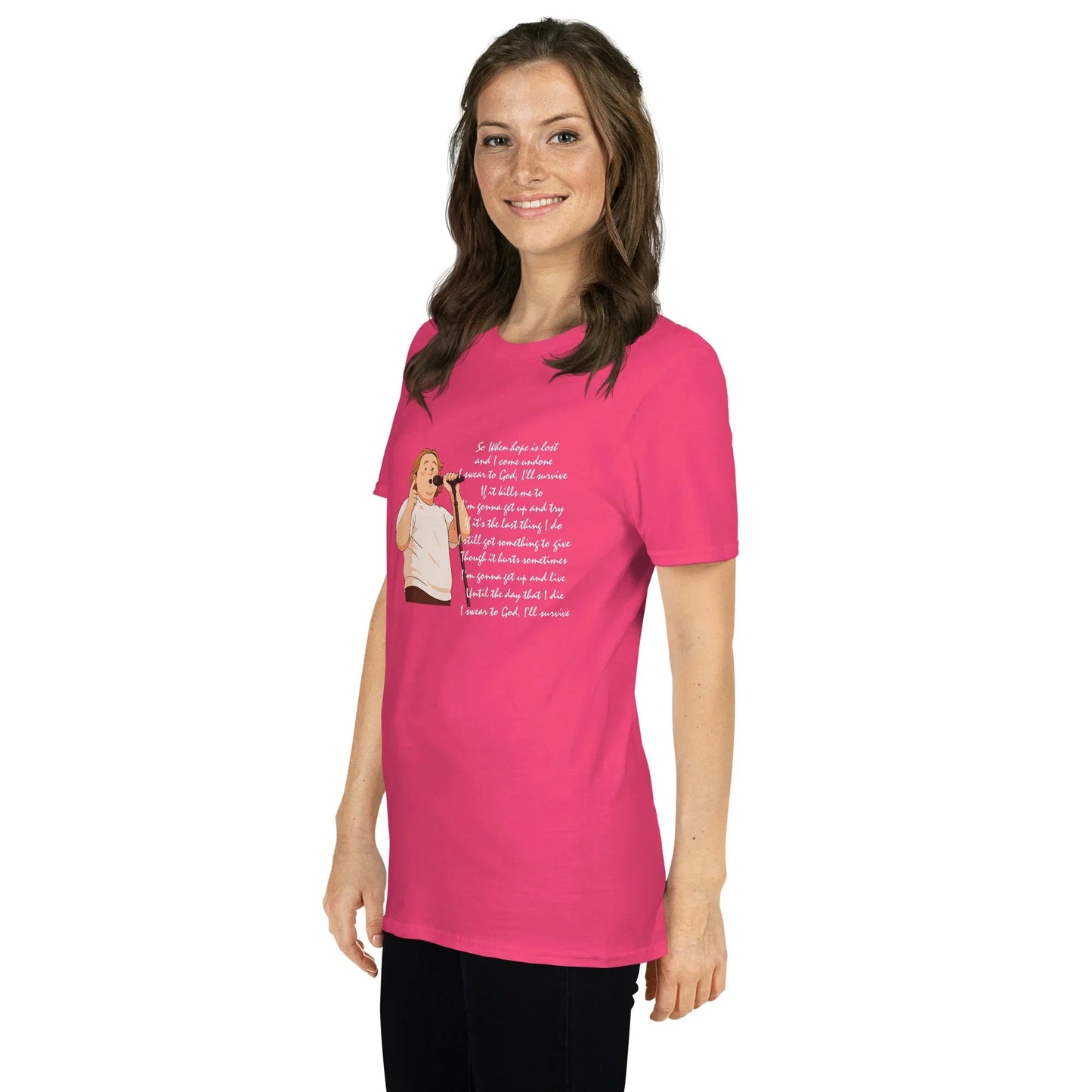 Lewis Capaldi Unisex T-Shirt - "Survive" Lyrics T-shirt Alcyone213k