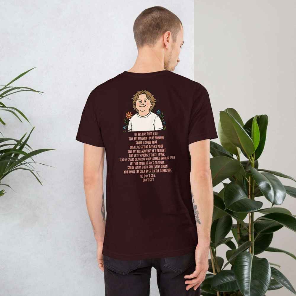 Lewis Capaldi "On The Day That I Die" Lyrics T-Shirt | Unisex Cotton Tee Alcyone213k