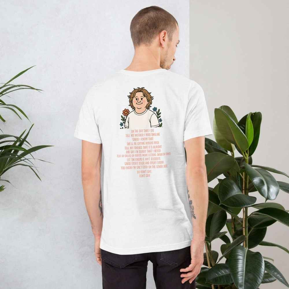 Lewis Capaldi "On The Day That I Die" Lyrics T-Shirt | Unisex Cotton Tee Alcyone213k