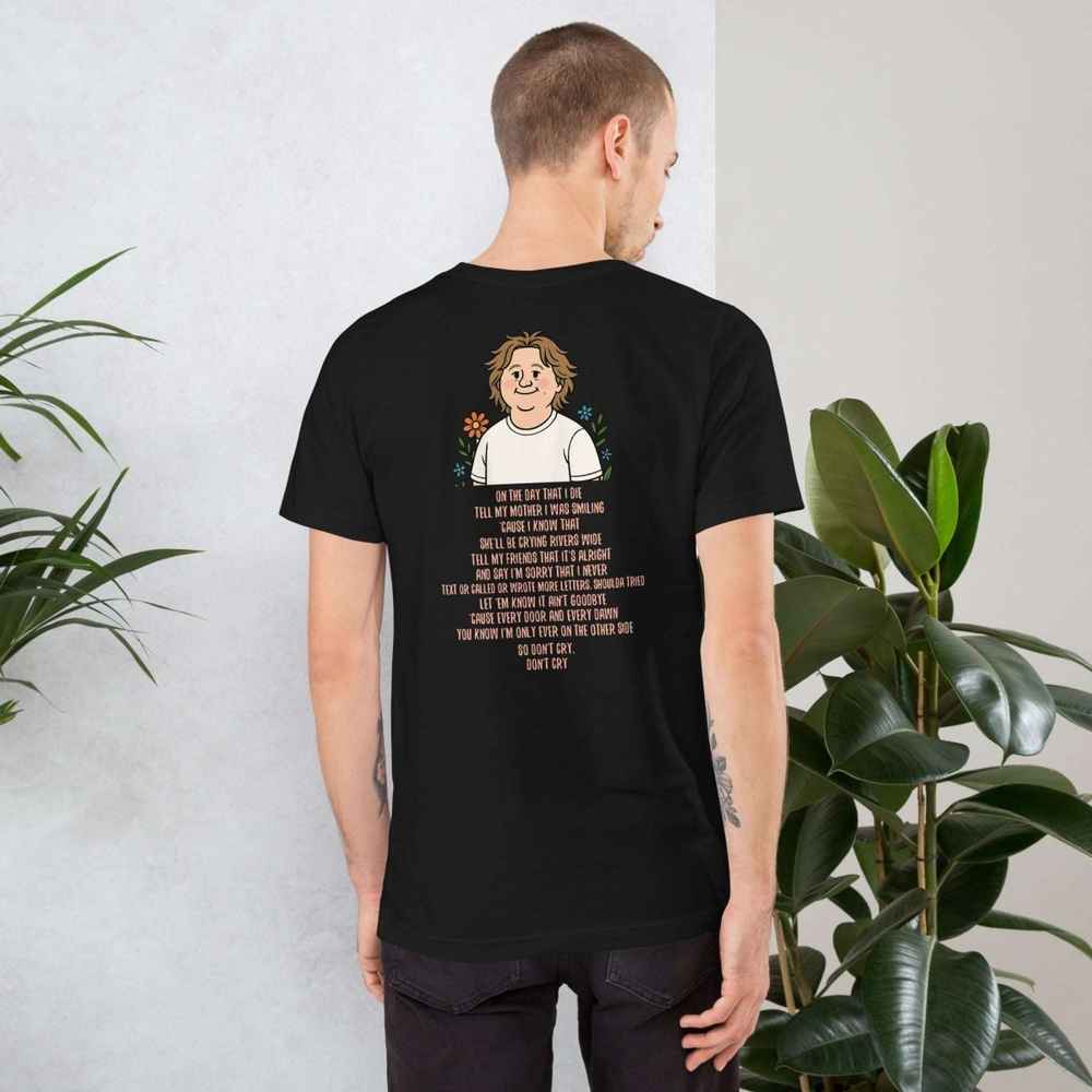 Lewis Capaldi "On The Day That I Die" Lyrics T-Shirt | Unisex Cotton Tee Alcyone213k