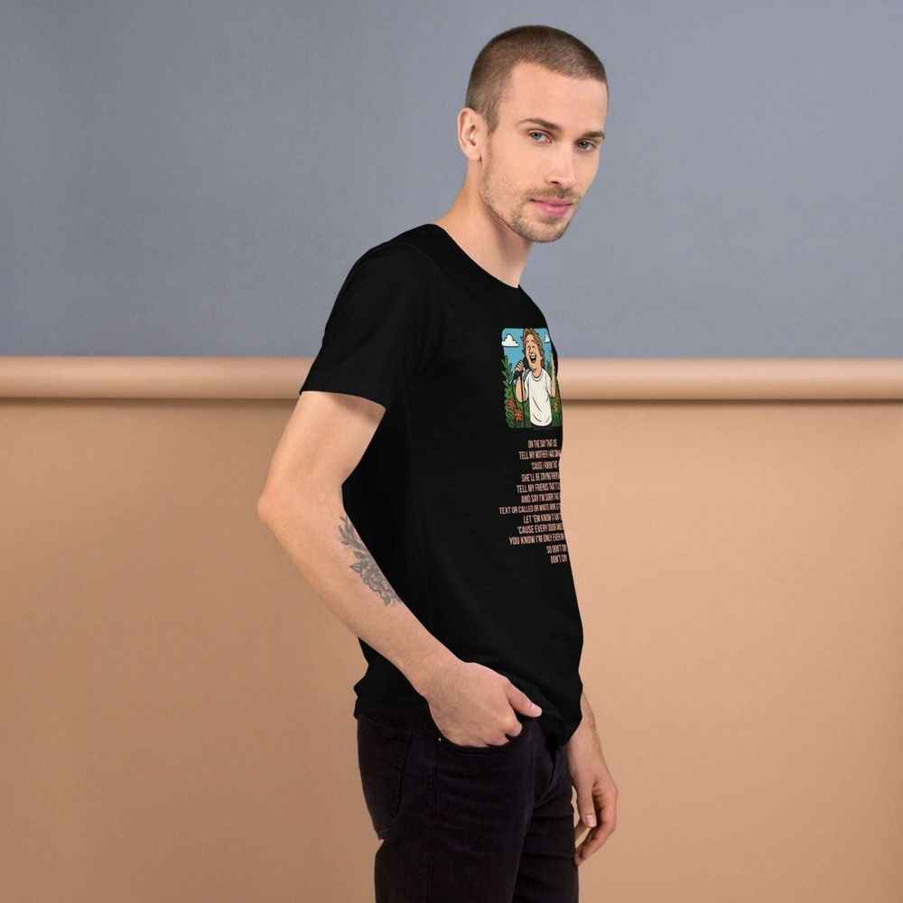 Lewis Capaldi "On The Day That I Die" Lyrics T-Shirt - Unisex Cotton Tee Alcyone213k