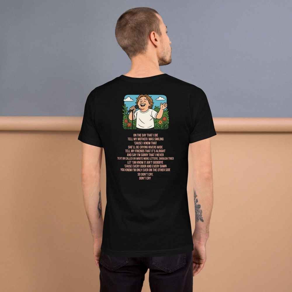 Lewis Capaldi "On The Day That I Die" Lyrics T-Shirt - Unisex Cotton Tee Alcyone213k