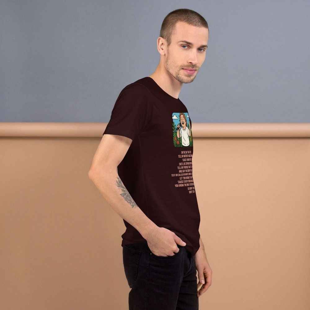 Lewis Capaldi "On The Day That I Die" Lyrics T-Shirt - Unisex Cotton Tee Alcyone213k