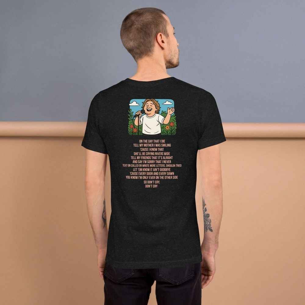 Lewis Capaldi "On The Day That I Die" Lyrics T-Shirt - Unisex Cotton Tee Alcyone213k