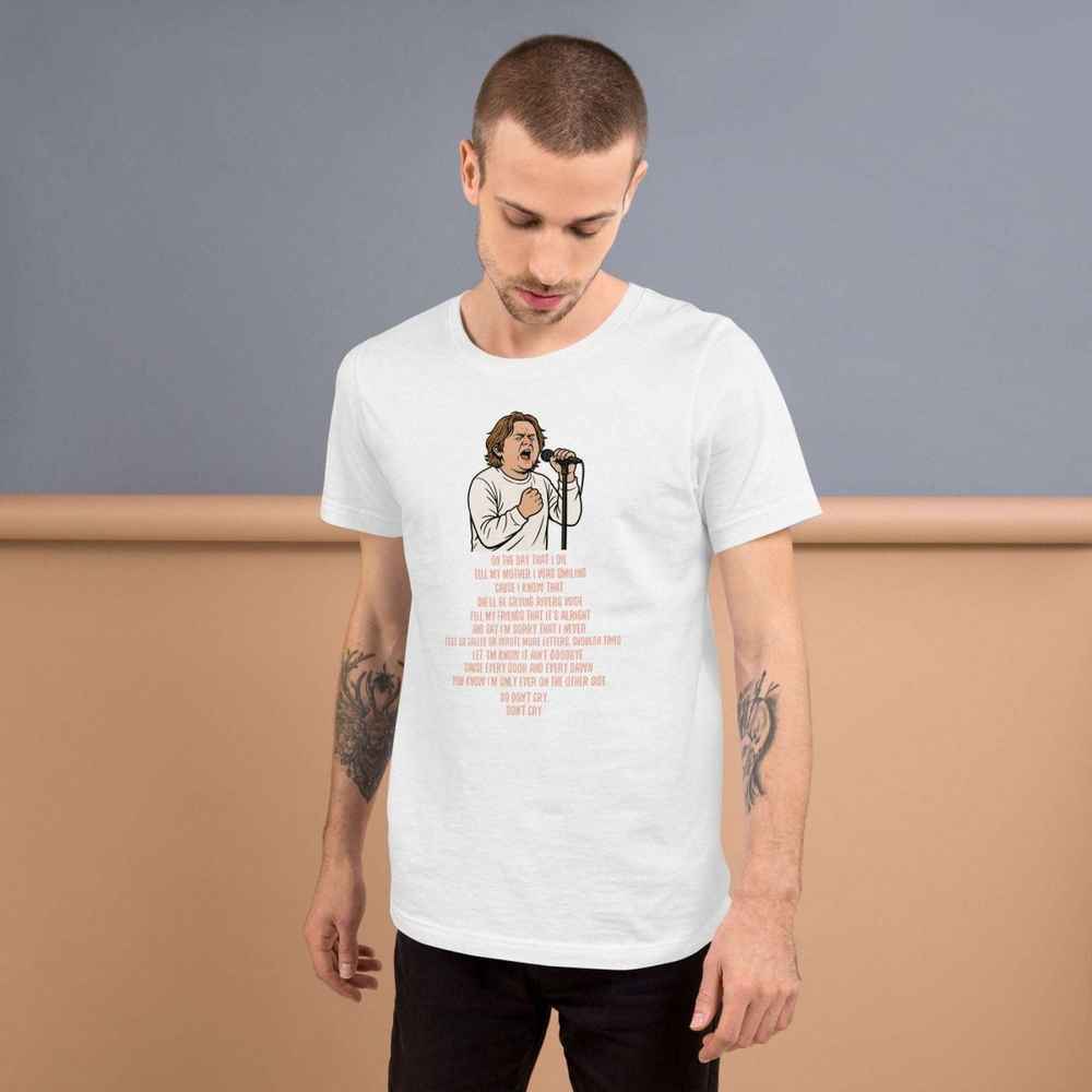 Lewis Capaldi "On The Day That I Die" Lyrics T-Shirt | Unisex Cotton Tee Alcyone213k