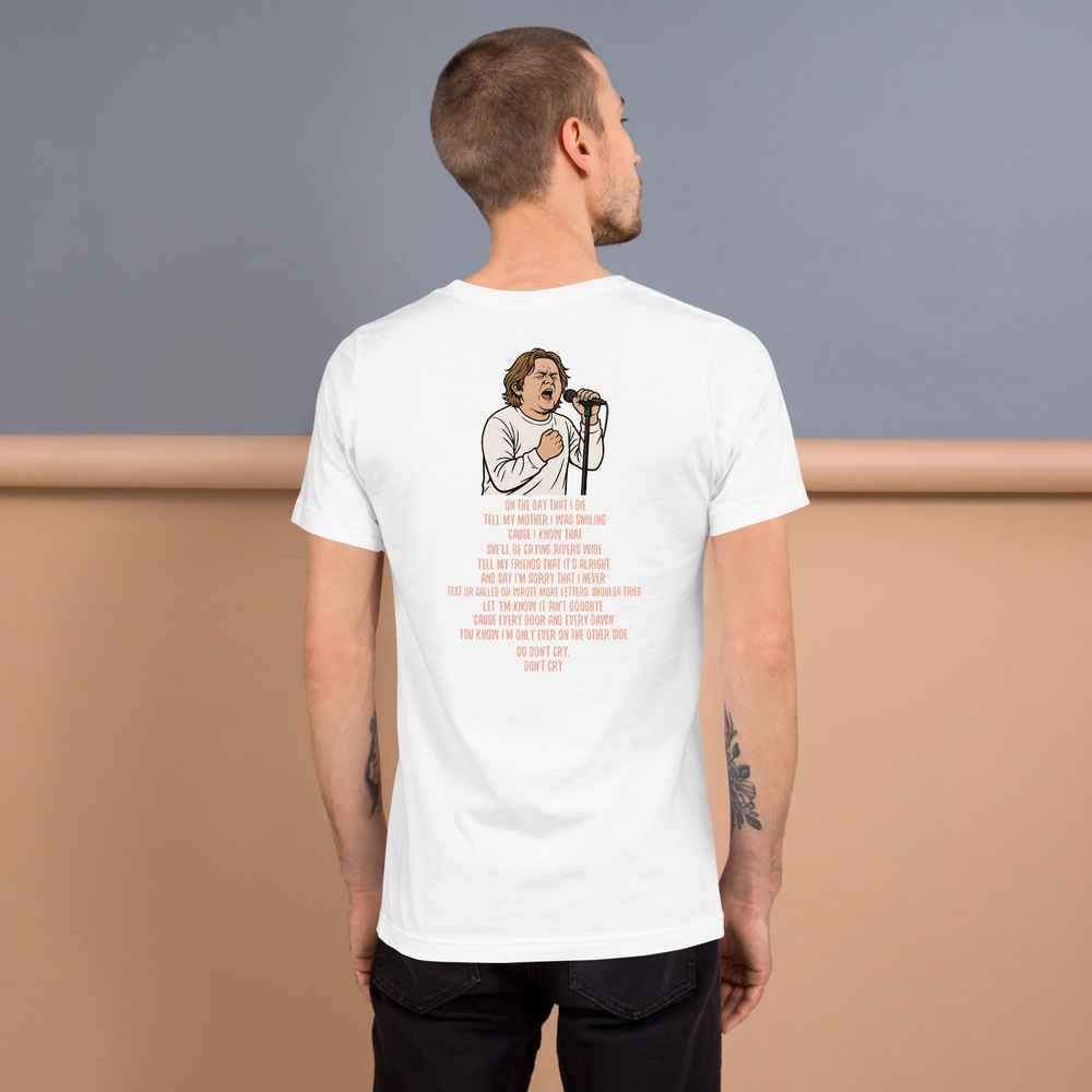 Lewis Capaldi "On The Day That I Die" Lyrics T-Shirt | Unisex Cotton Tee Alcyone213k