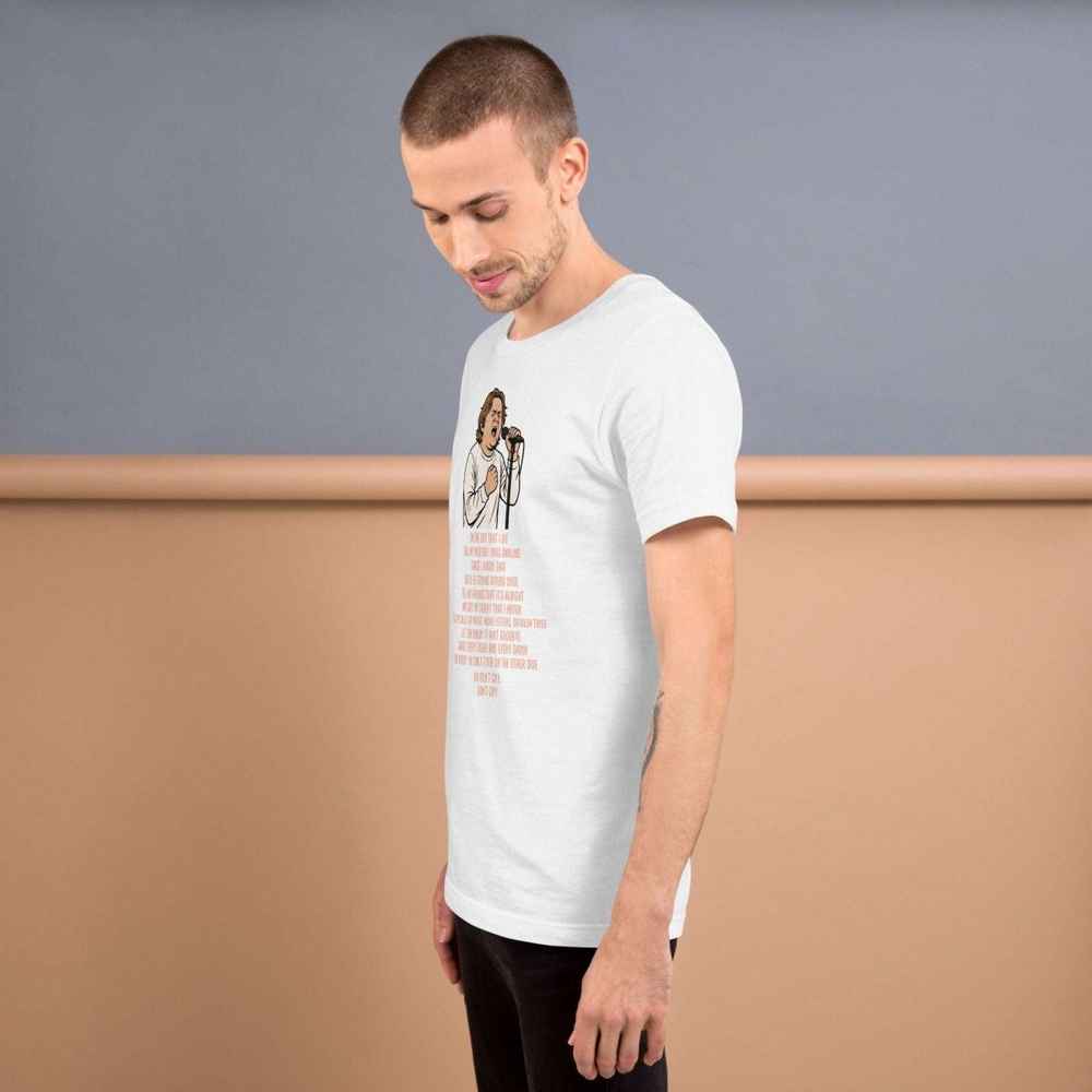 Lewis Capaldi "On The Day That I Die" Lyrics T-Shirt | Unisex Cotton Tee Alcyone213k