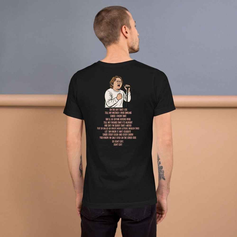 Lewis Capaldi "On The Day That I Die" Lyrics T-Shirt | Unisex Cotton Tee Alcyone213k