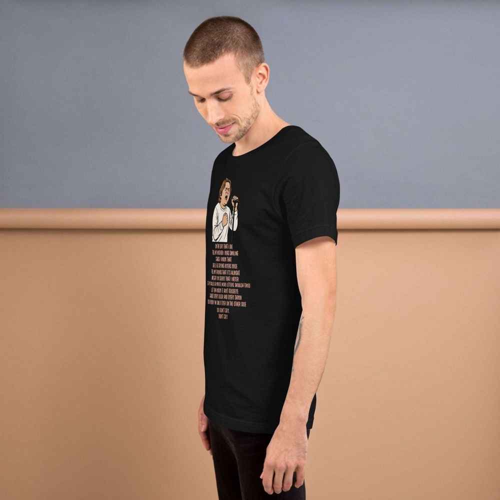 Lewis Capaldi "On The Day That I Die" Lyrics T-Shirt | Unisex Cotton Tee Alcyone213k