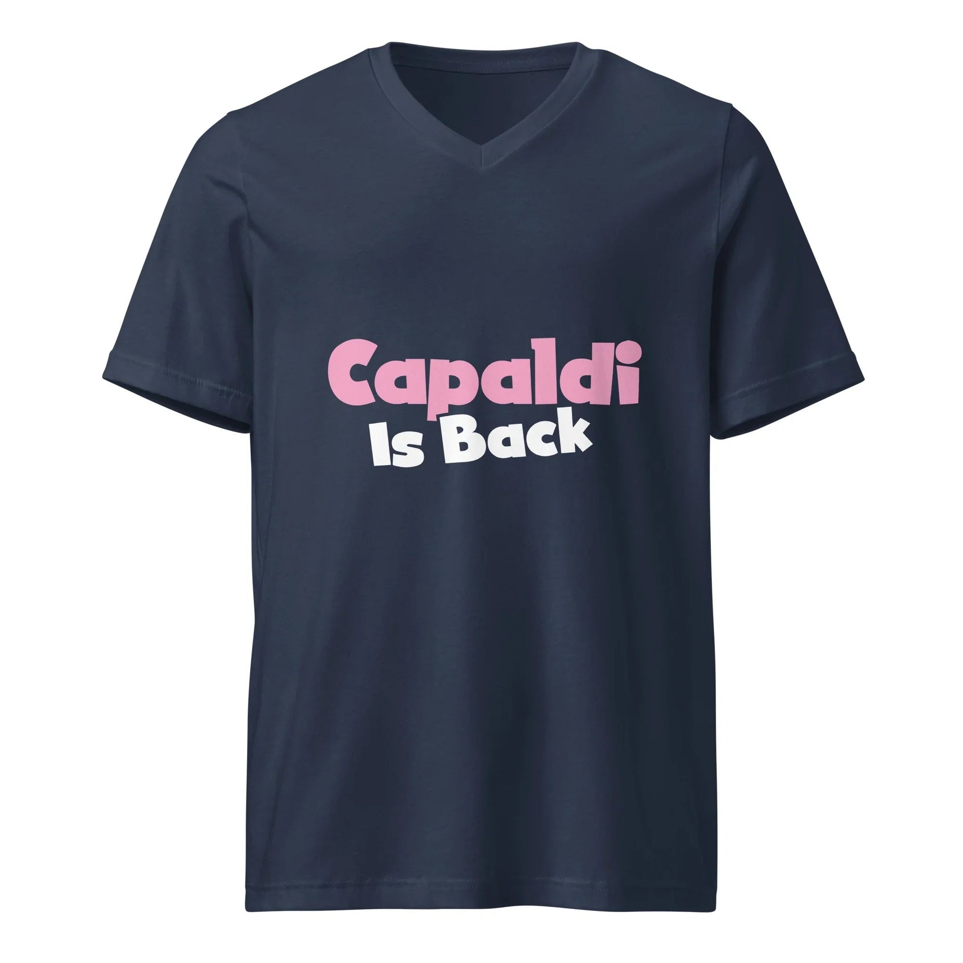 Lewis Capaldi Unisex V-Neck T-Shirt | "Capaldi Is Back" Fan Apparel T-shirt Alcyone213k