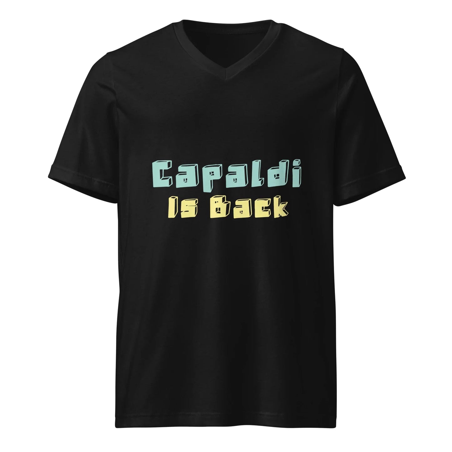 Lewis Capaldi V-Neck T-Shirt - Unisex Cotton Soft Style T-shirt Alcyone213k