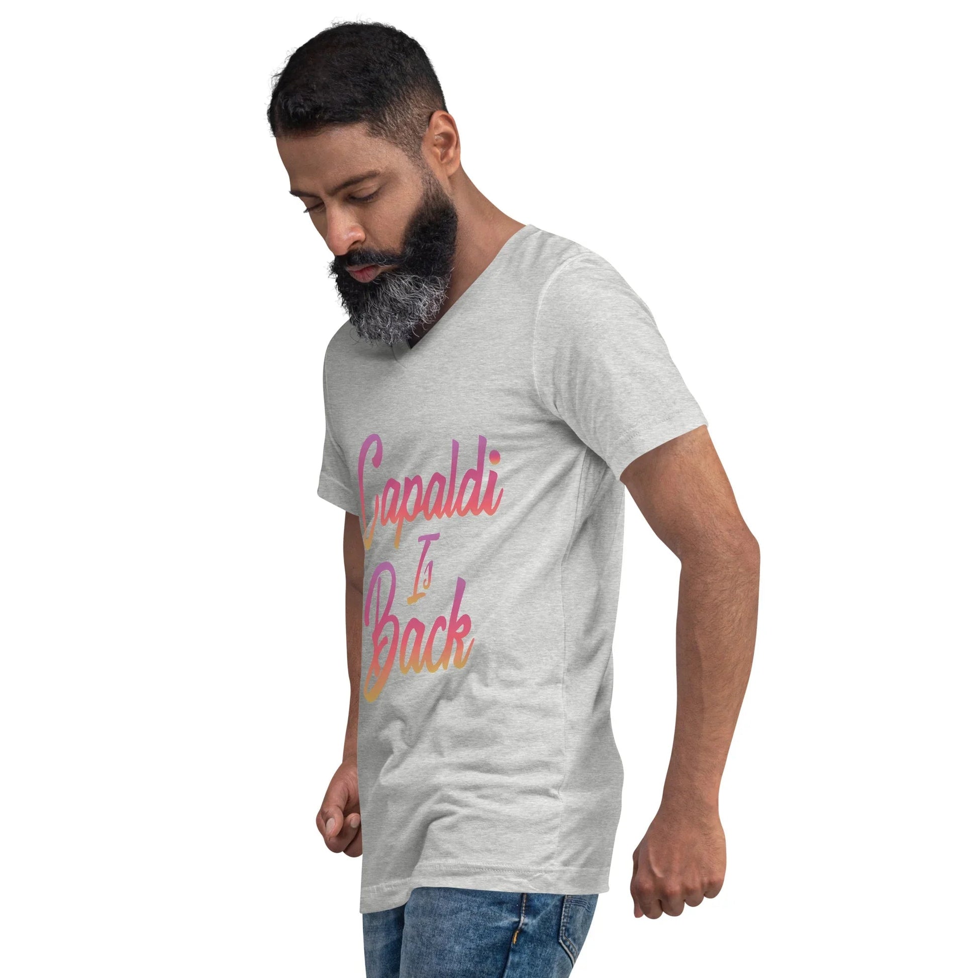 Lewis Capaldi V-Neck T-Shirt - 100% Cotton Unisex Tee T-shirt Alcyone213k