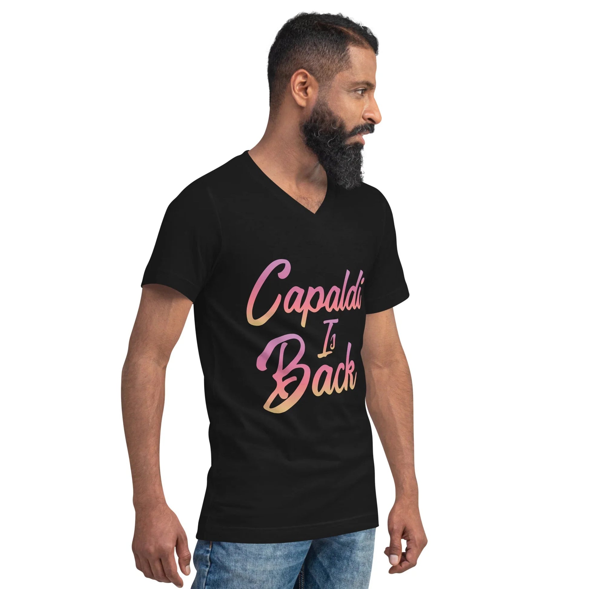 Lewis Capaldi V-Neck T-Shirt - 100% Cotton Unisex Tee T-shirt Alcyone213k
