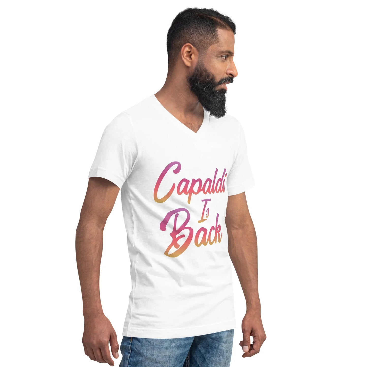 Lewis Capaldi V-Neck T-Shirt - 100% Cotton Unisex Tee T-shirt Alcyone213k