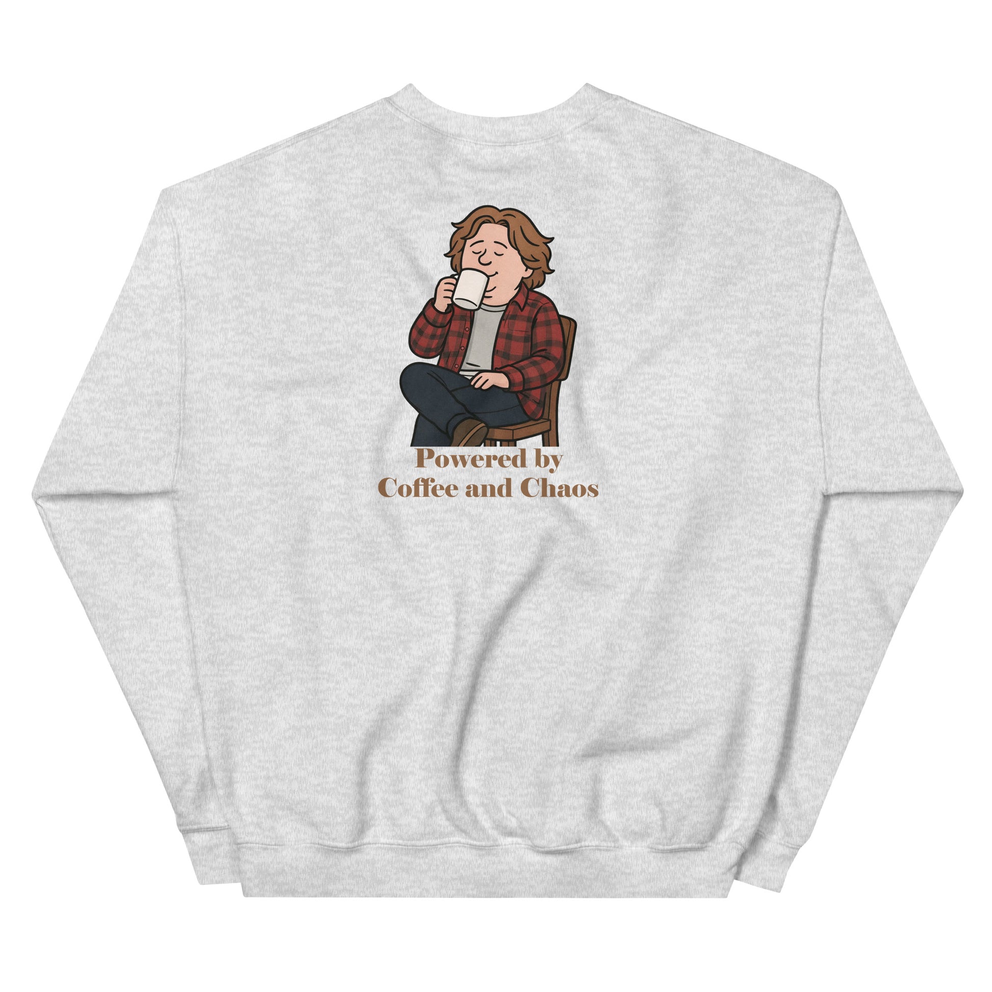 Alcyone213k Lewis Capaldi Unisex Sweatshirt - Powered By Coffee And Chaos - Funny Quotes