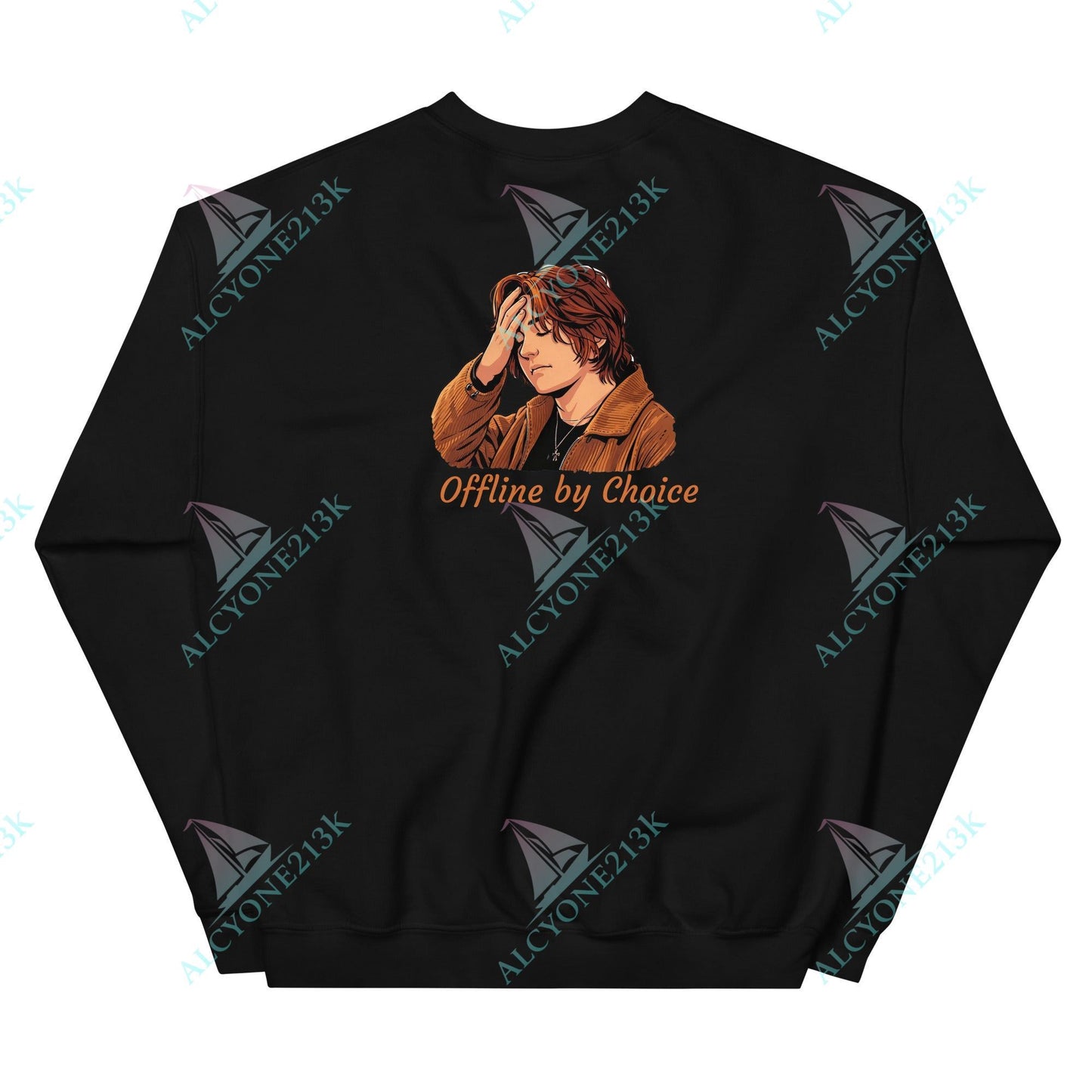 Alcyone213k Lewis Capaldi Unisex Sweatshirt - Offline By Choice - Funny Quotes