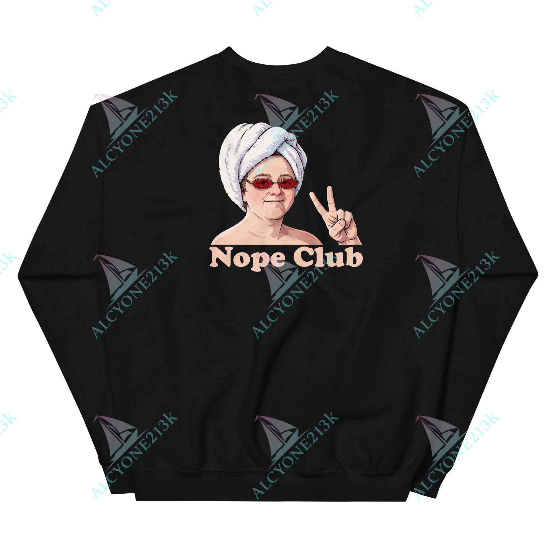 Alcyone213k Lewis Capaldi Unisex Sweatshirt - Nope Club - Funny Quotes