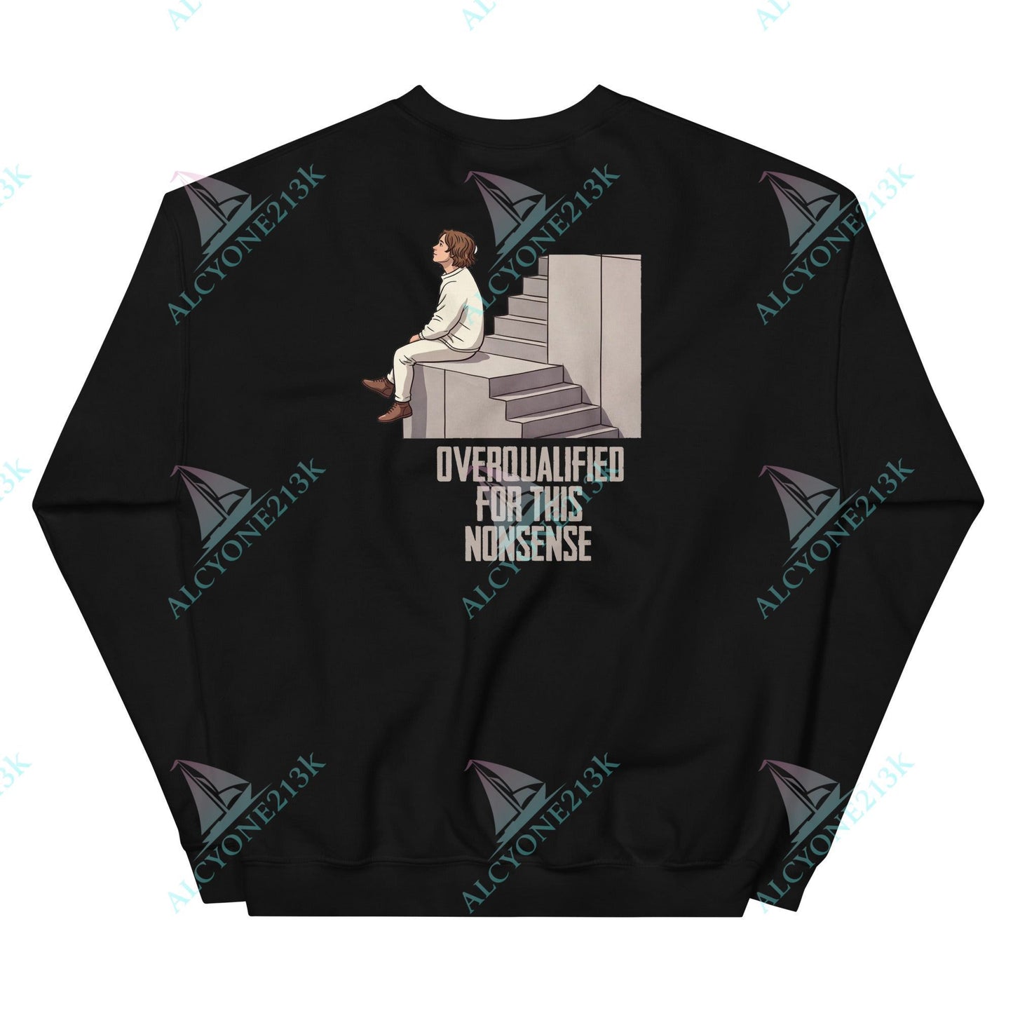 Alcyone213k Lewis Capaldi Unisex Sweatshirt - Overqualified - Funny Quotes