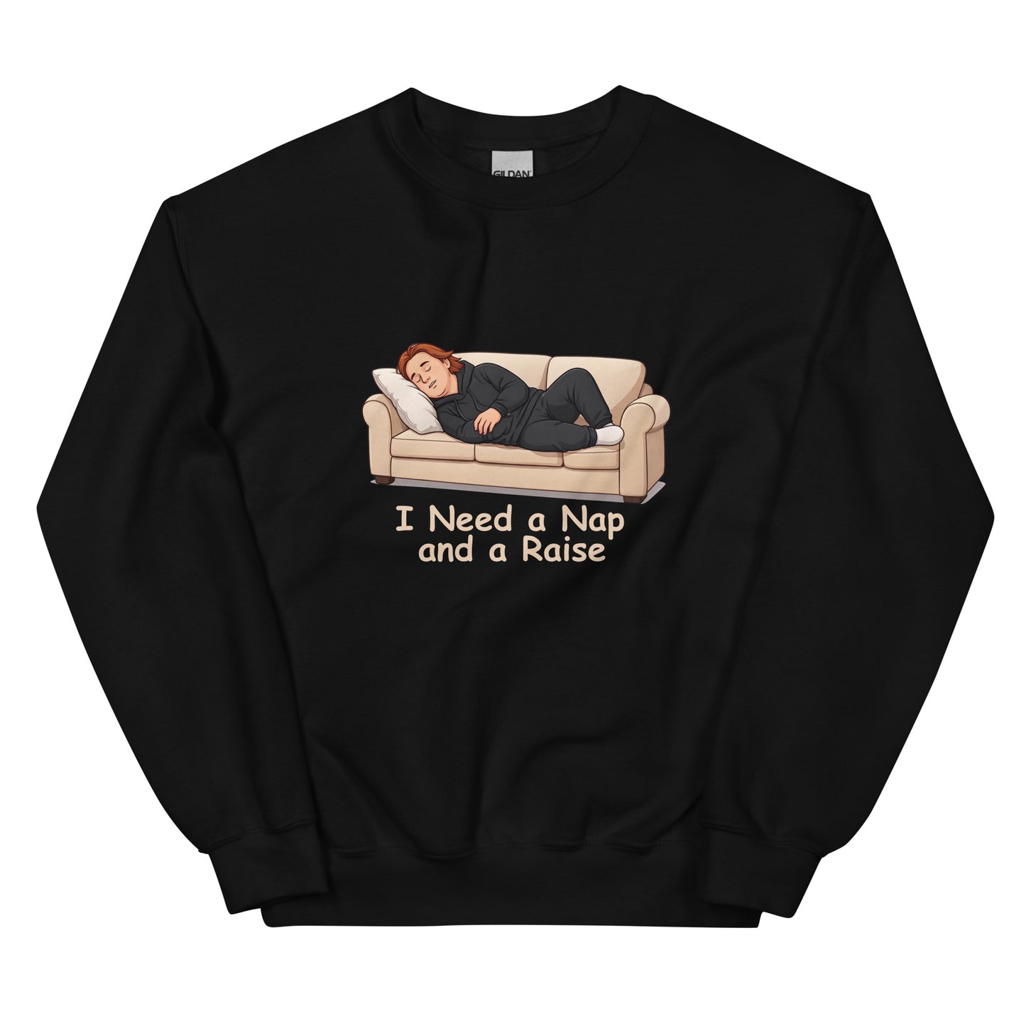 Alcyone213k Lewis Capaldi Unisex Sweatshirt - I Need A Nap - Funny Quotes Black
