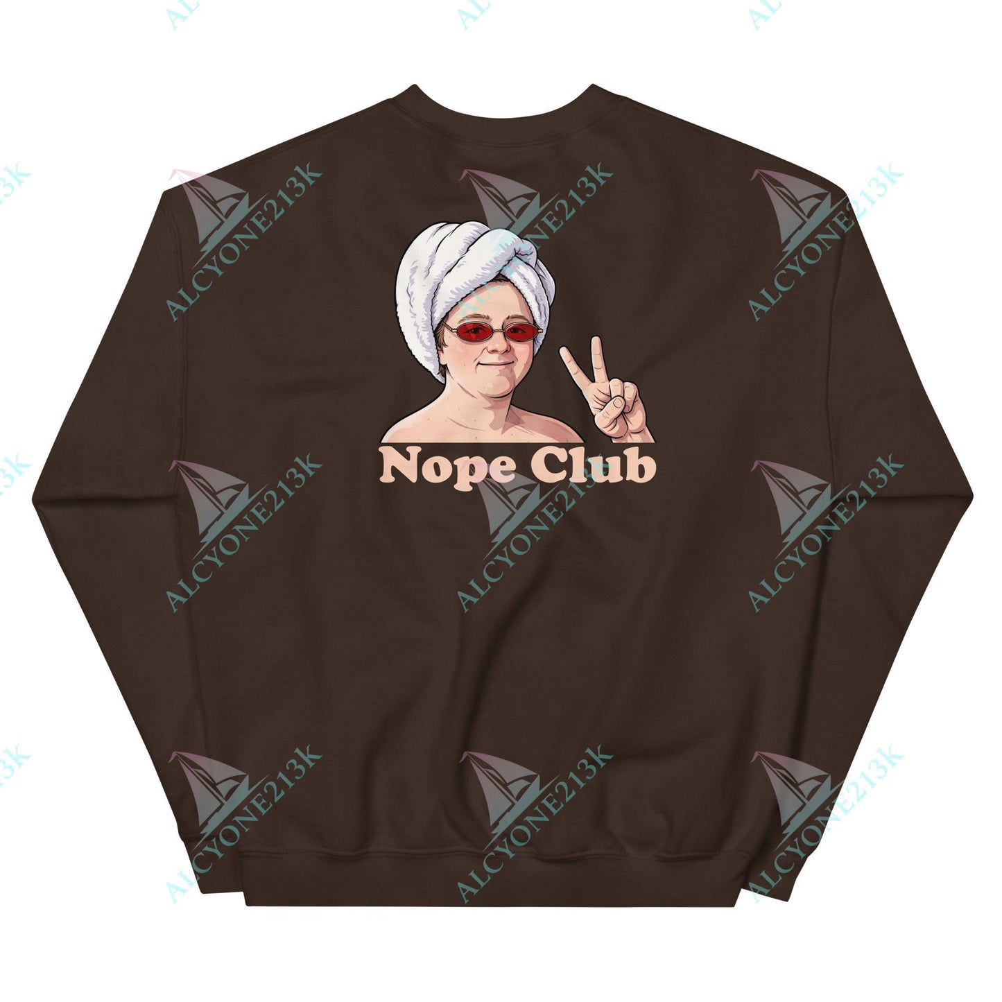 Alcyone213k Lewis Capaldi Unisex Sweatshirt - Nope Club - Funny Quotes