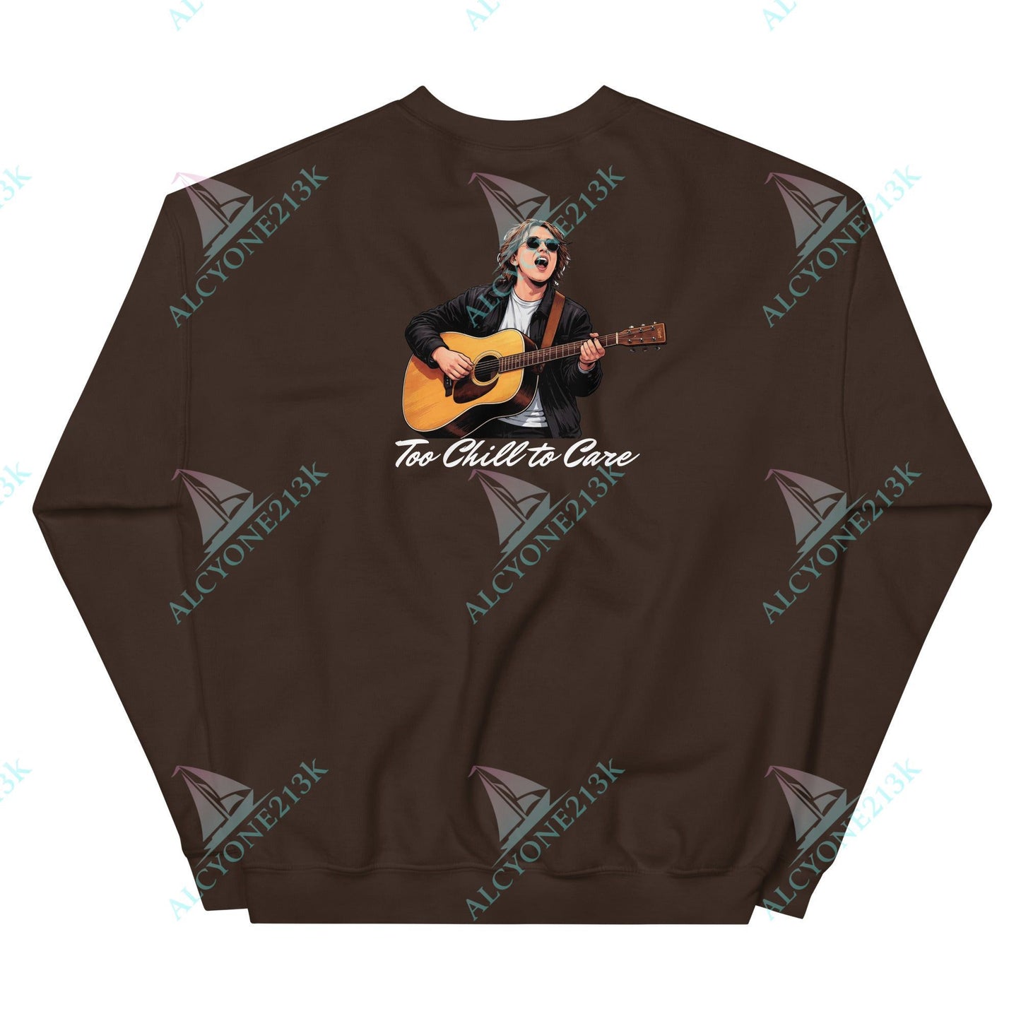 Alcyone213k Lewis Capaldi Unisex Sweatshirt - To Chill To Care - Funny Quotes