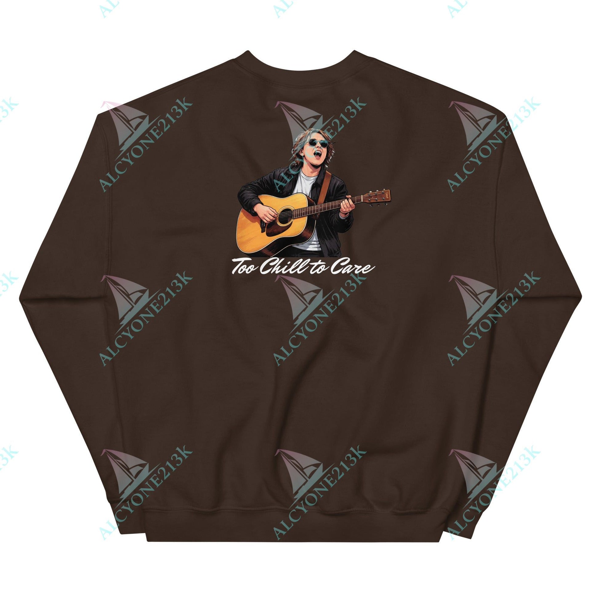 Alcyone213k Lewis Capaldi Unisex Sweatshirt - To Chill To Care - Funny Quotes