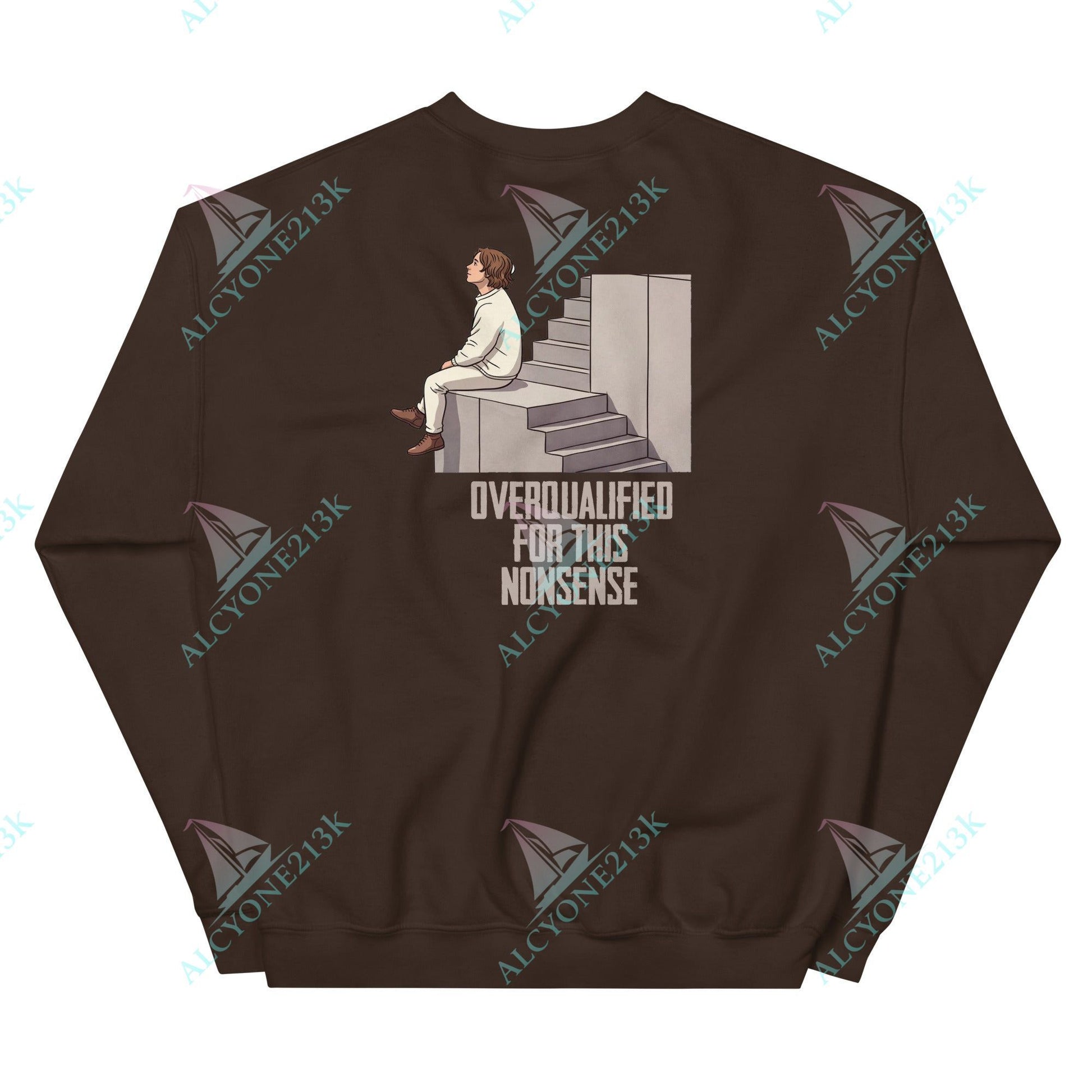 Alcyone213k Lewis Capaldi Unisex Sweatshirt - Overqualified - Funny Quotes