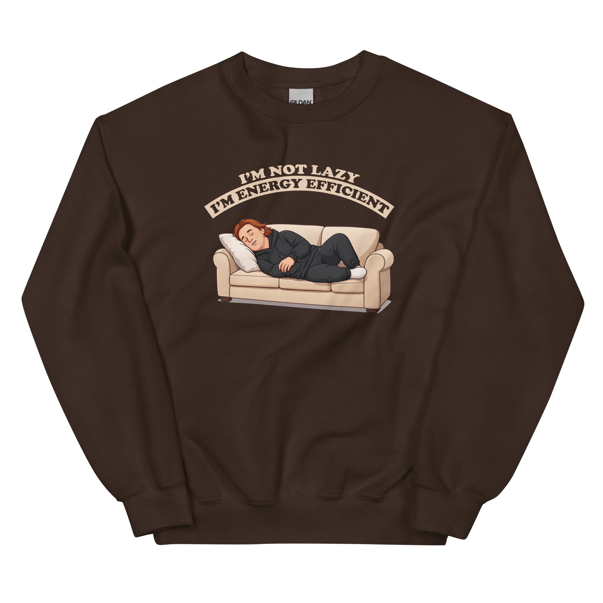 Alcyone213k Lewis Capaldi Unisex SweatshirtI'm Not Lazy - Funny Quotes Dark Chocolate