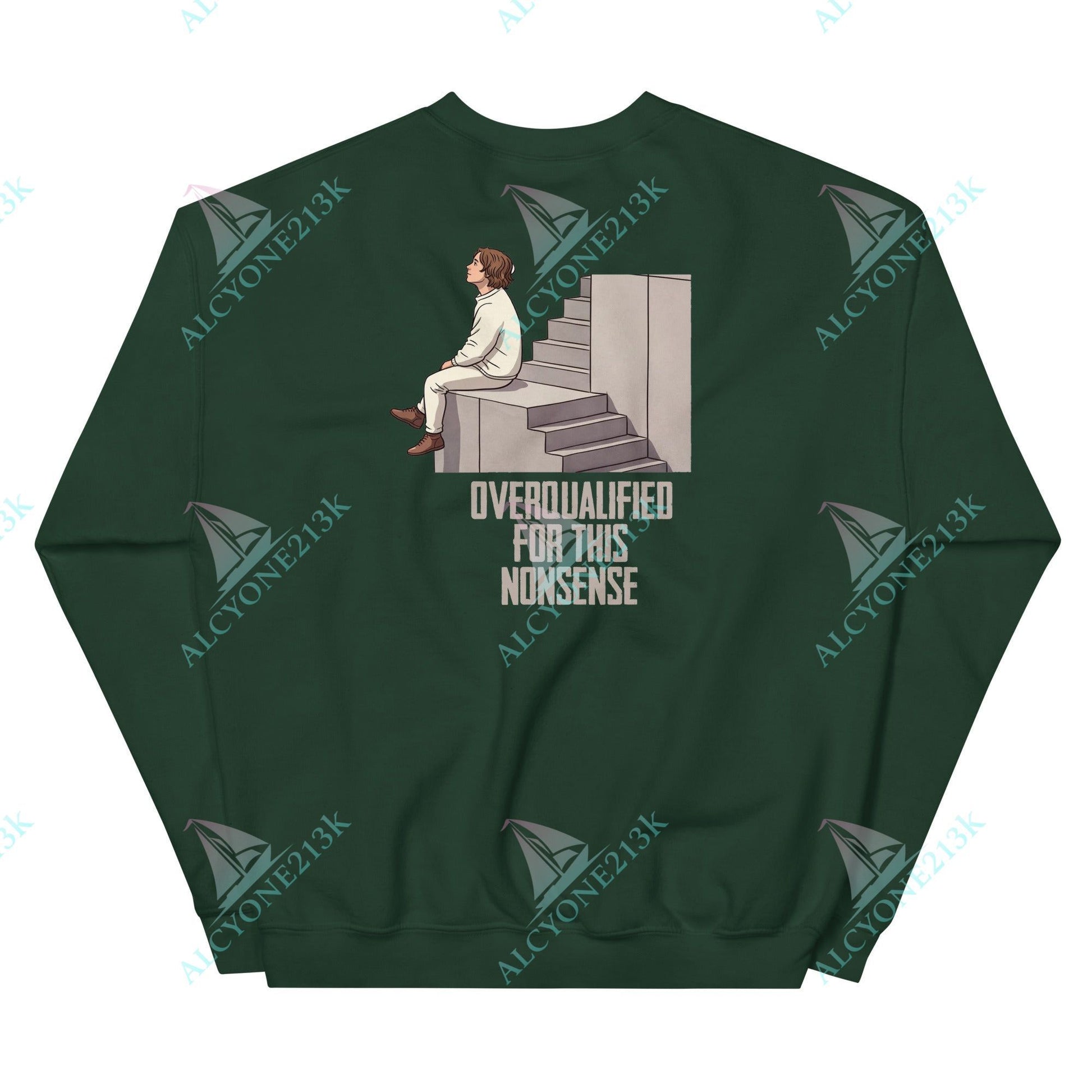 Alcyone213k Lewis Capaldi Unisex Sweatshirt - Overqualified - Funny Quotes