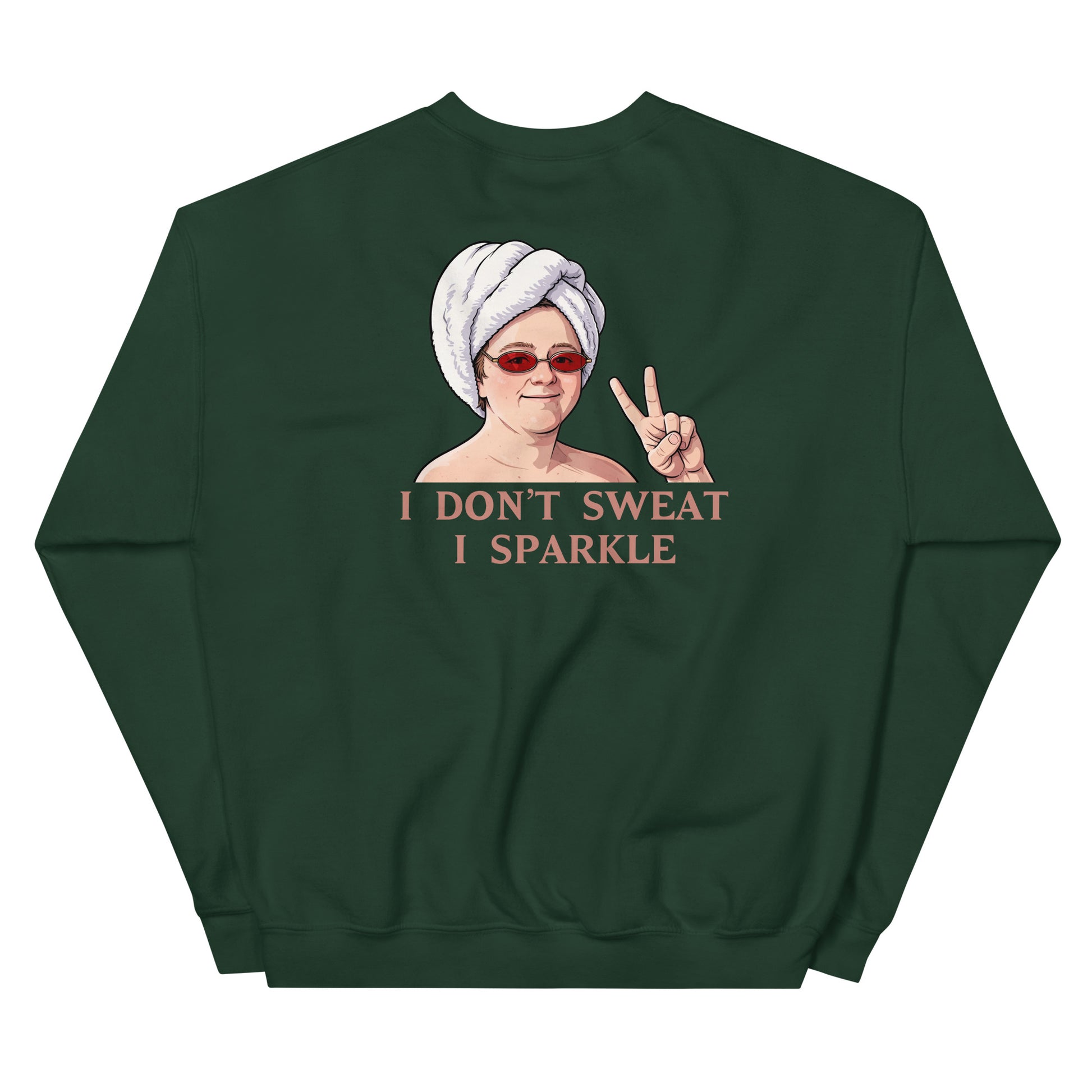 Alcyone213k Lewis Capaldi Unisex Sweatshirt - I Don't Sweat I Sparkle - Funny Quotes