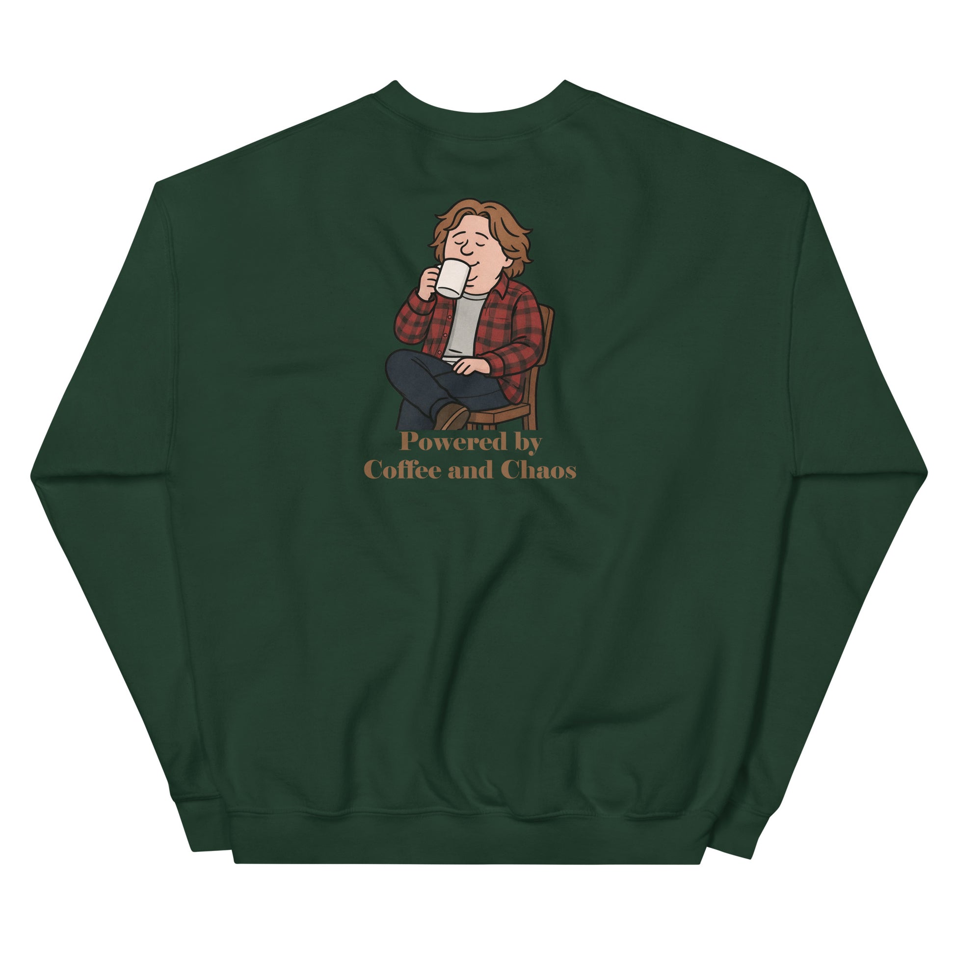 Alcyone213k Lewis Capaldi Unisex Sweatshirt - Powered By Coffee And Chaos - Funny Quotes