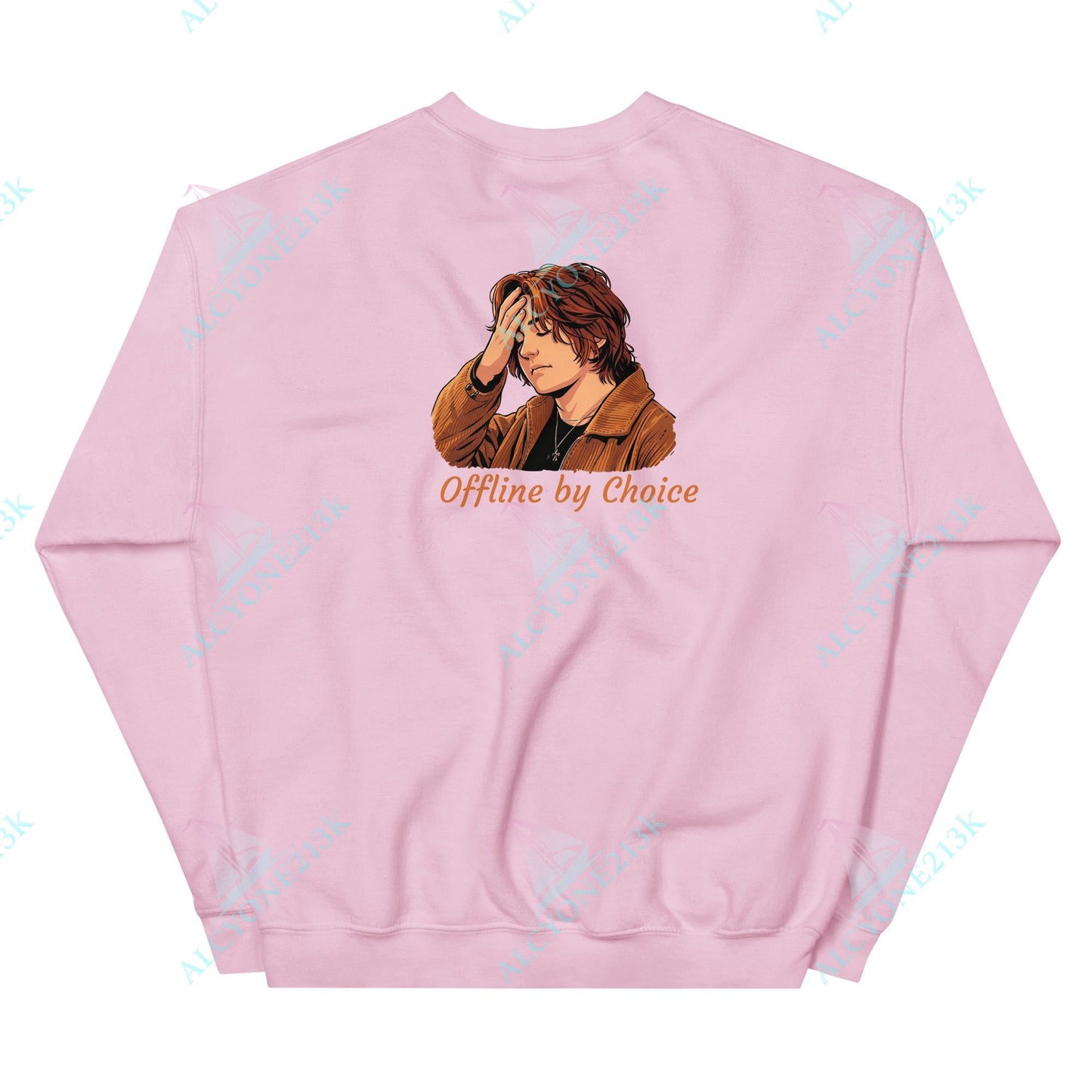 Alcyone213k Lewis Capaldi Unisex Sweatshirt - Offline By Choice - Funny Quotes