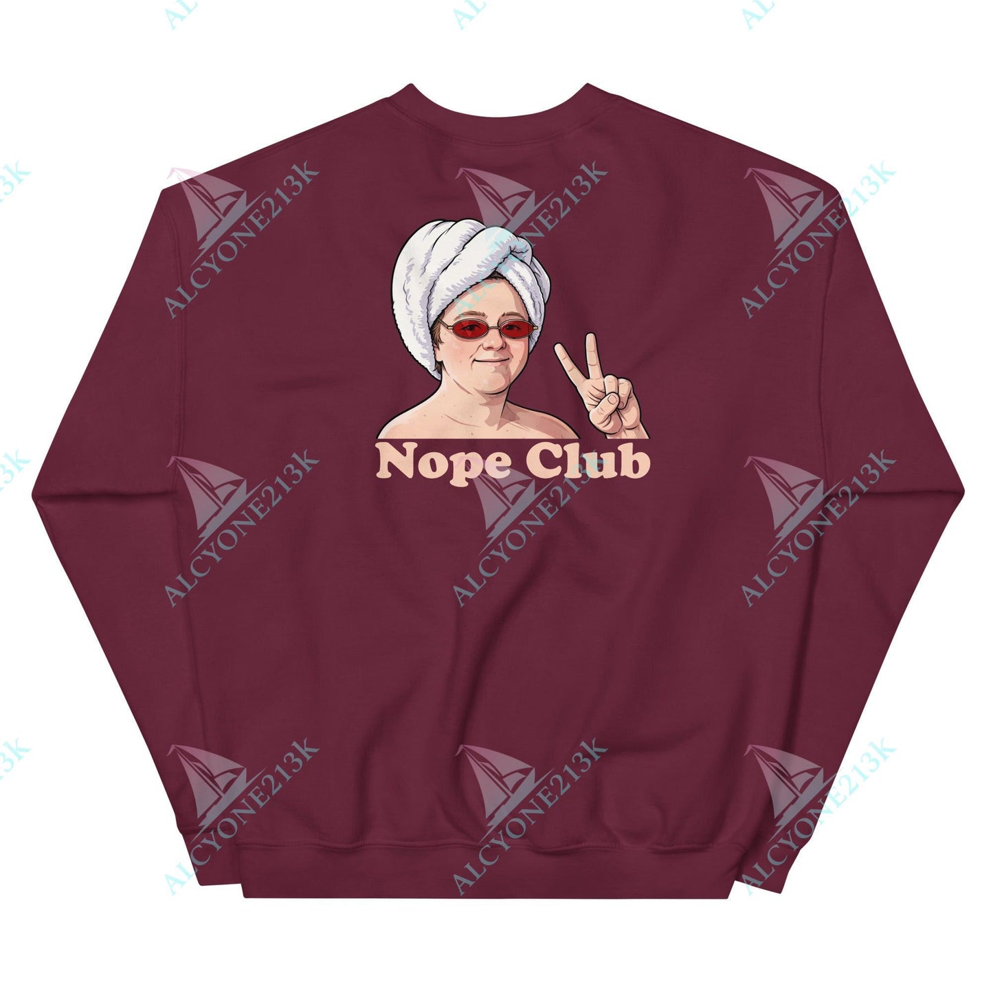 Alcyone213k Lewis Capaldi Unisex Sweatshirt - Nope Club - Funny Quotes