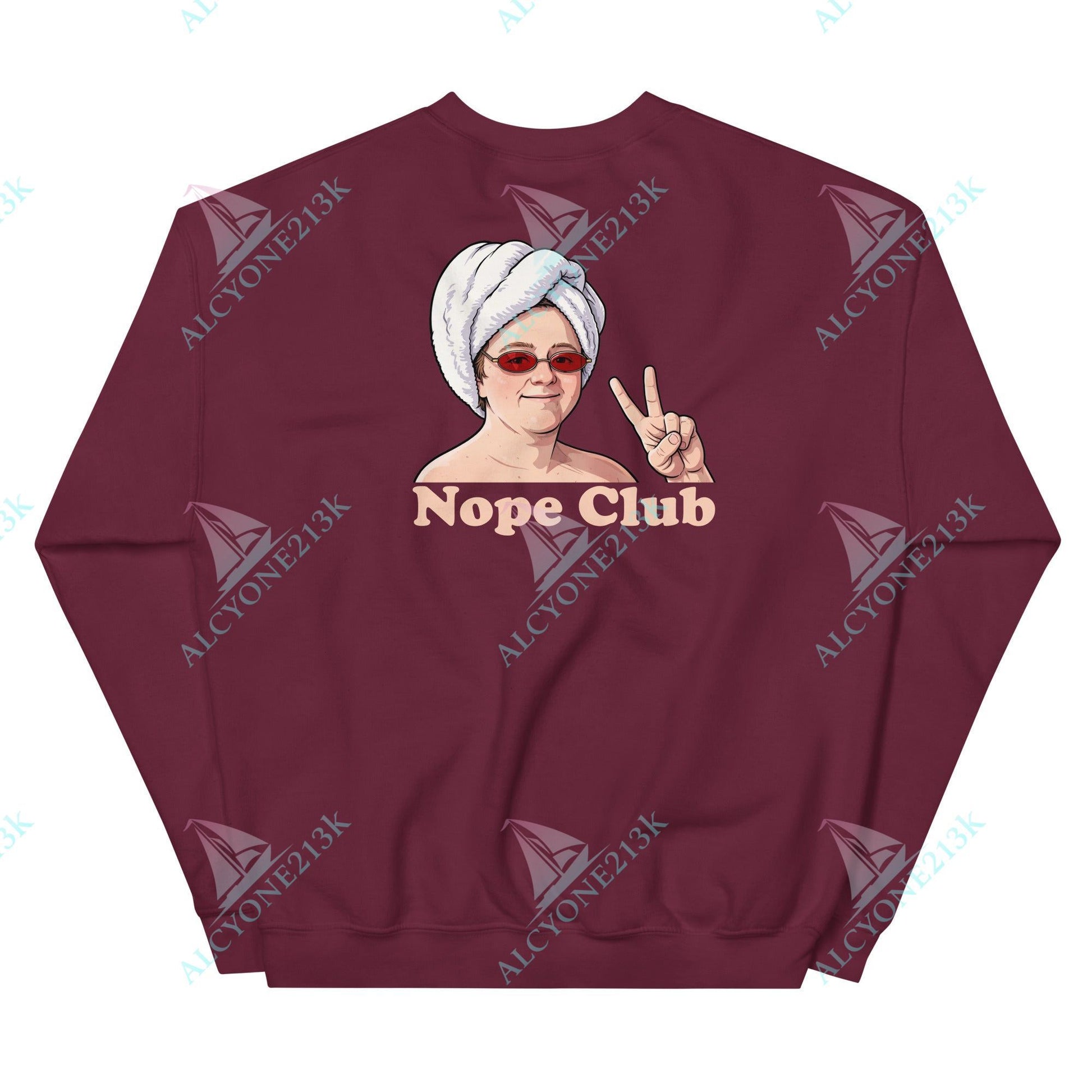 Alcyone213k Lewis Capaldi Unisex Sweatshirt - Nope Club - Funny Quotes