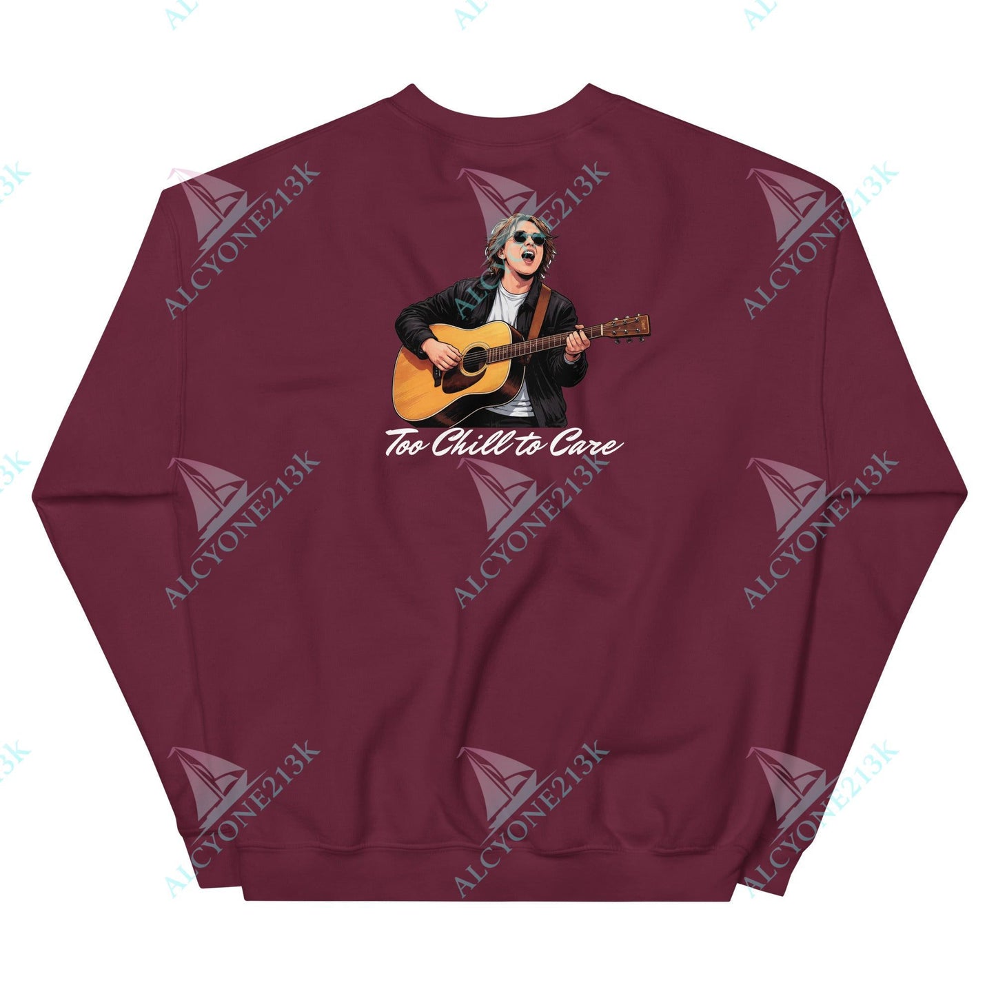 Alcyone213k Lewis Capaldi Unisex Sweatshirt - To Chill To Care - Funny Quotes