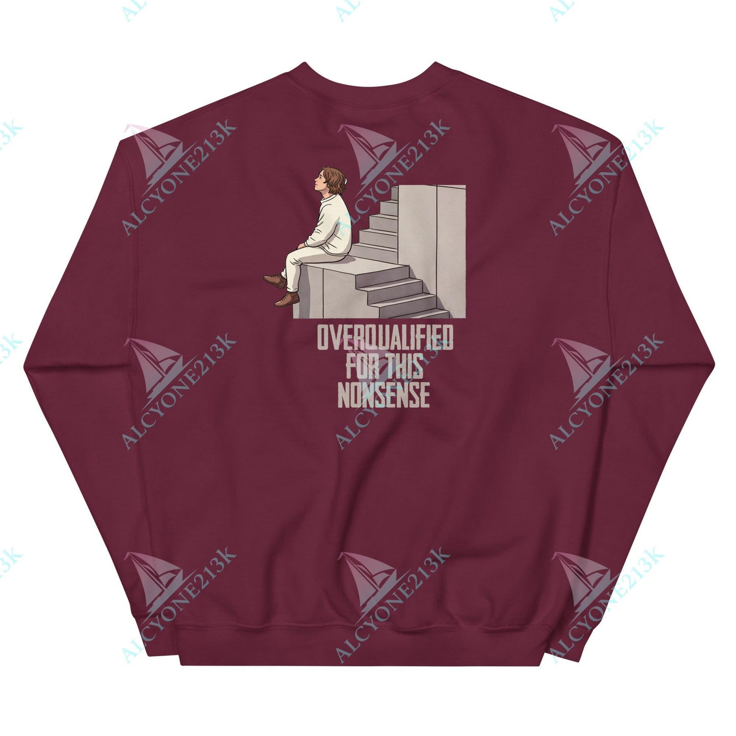 Alcyone213k Lewis Capaldi Unisex Sweatshirt - Overqualified - Funny Quotes