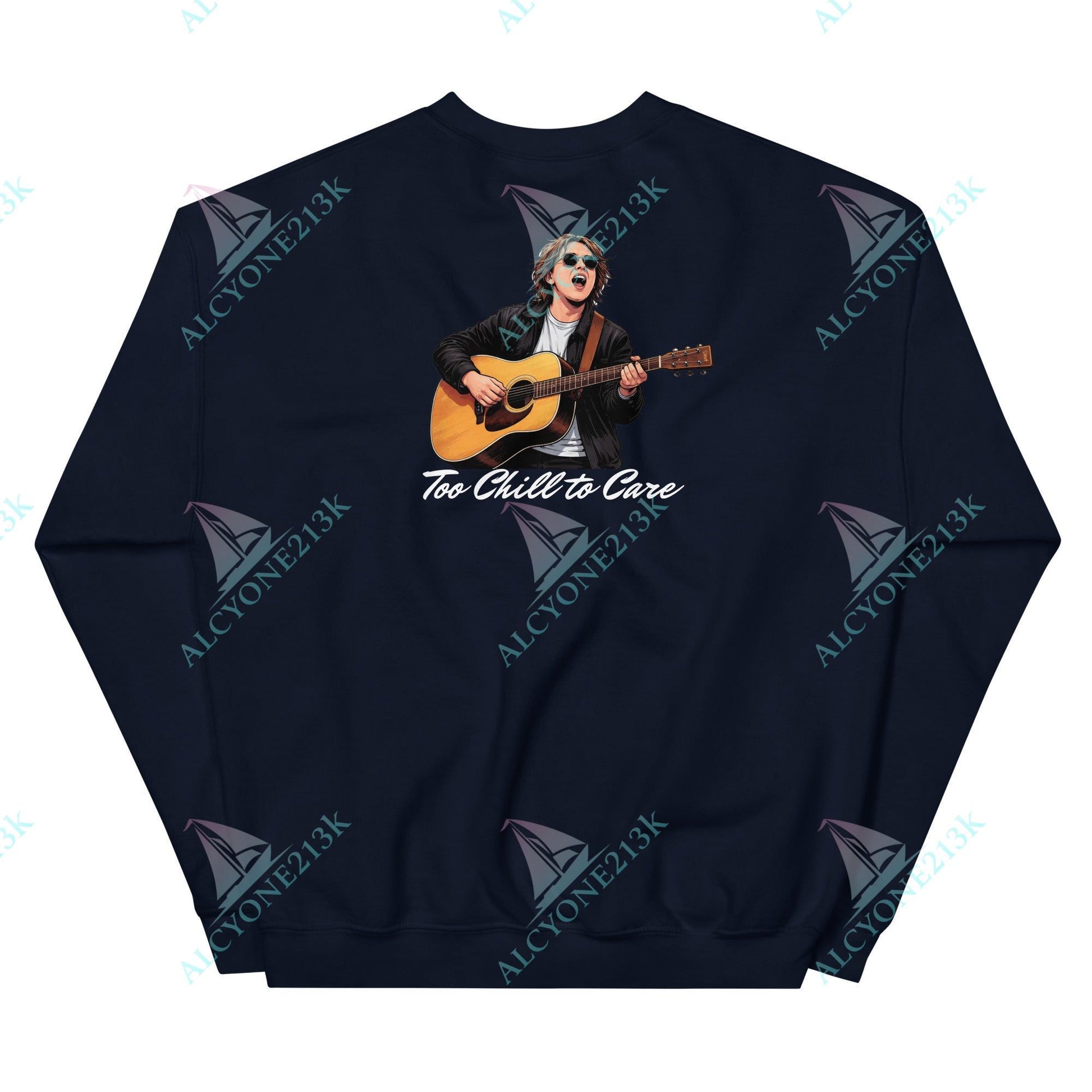 Alcyone213k Lewis Capaldi Unisex Sweatshirt - To Chill To Care - Funny Quotes