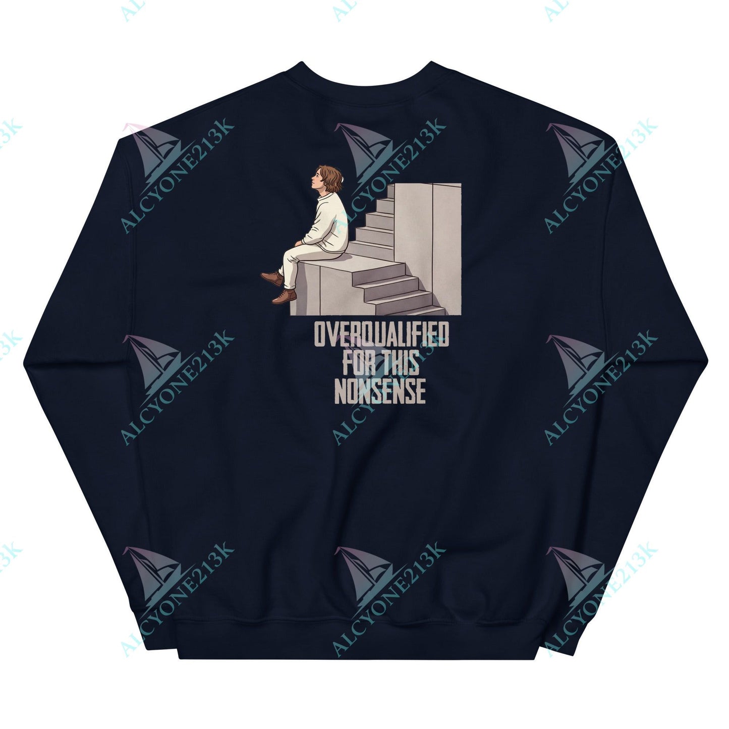 Alcyone213k Lewis Capaldi Unisex Sweatshirt - Overqualified - Funny Quotes