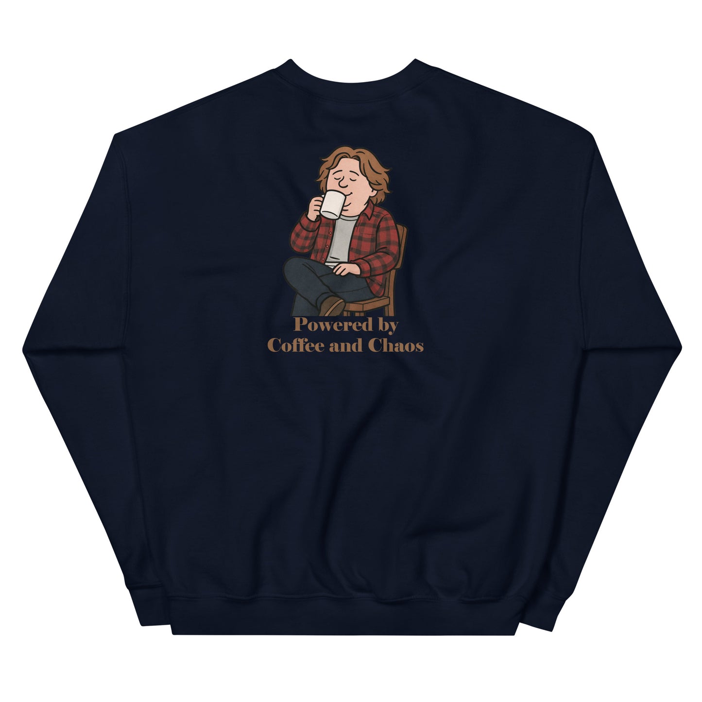 Alcyone213k Lewis Capaldi Unisex Sweatshirt - Powered By Coffee And Chaos - Funny Quotes
