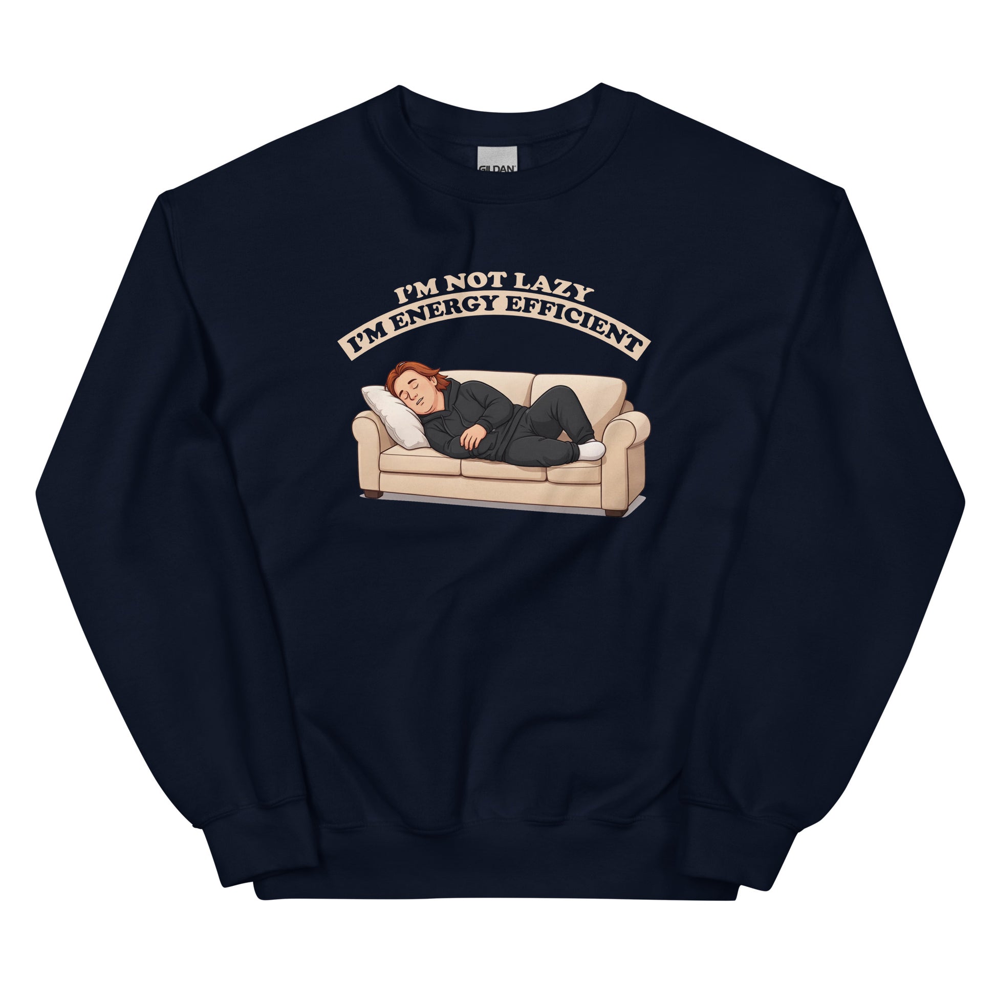 Alcyone213k Lewis Capaldi Unisex SweatshirtI'm Not Lazy - Funny Quotes Navy