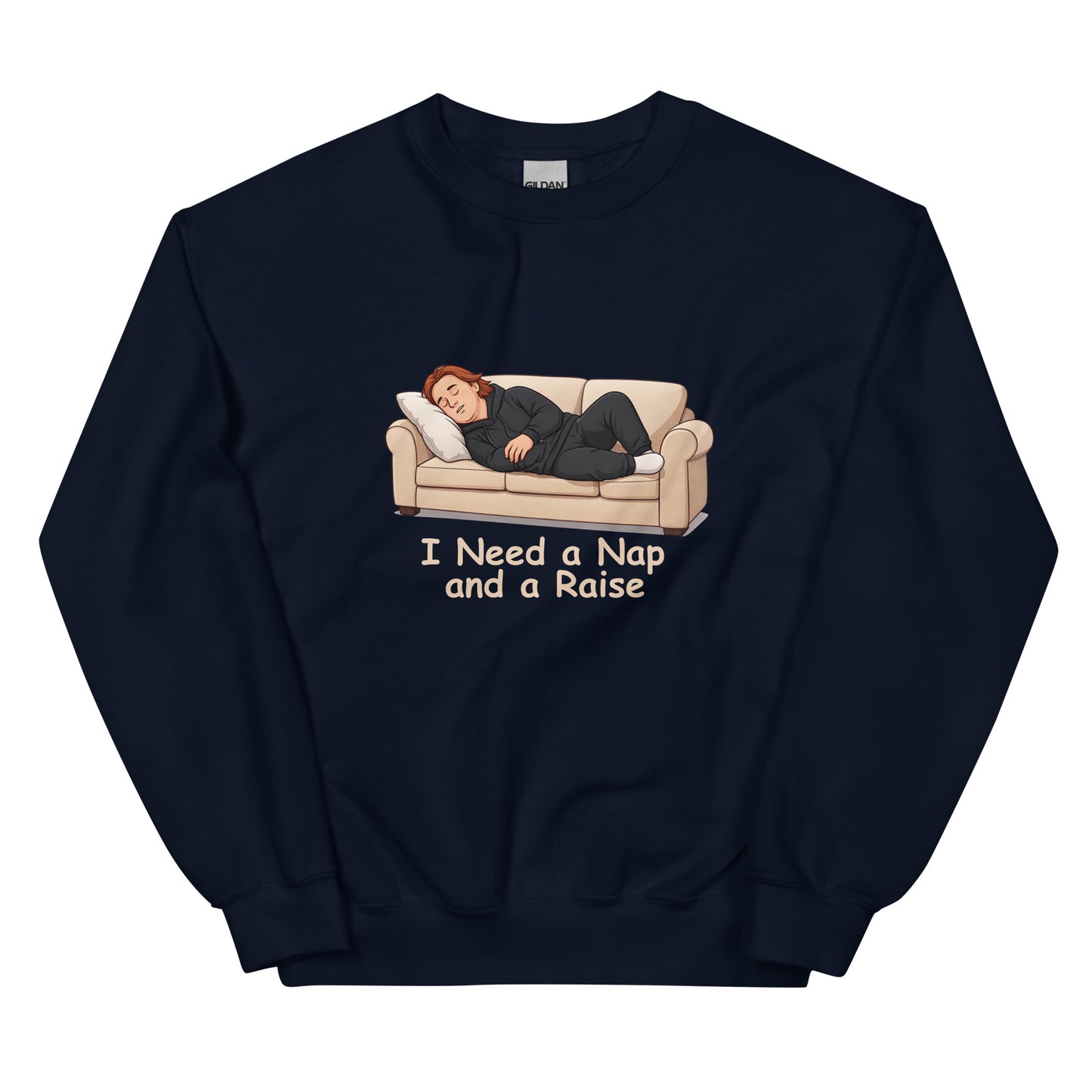 Alcyone213k Lewis Capaldi Unisex Sweatshirt - I Need A Nap - Funny Quotes Navy