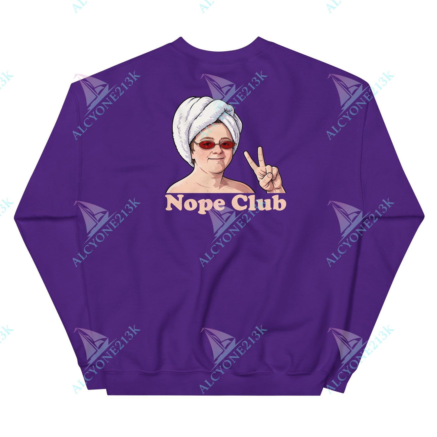 Alcyone213k Lewis Capaldi Unisex Sweatshirt - Nope Club - Funny Quotes