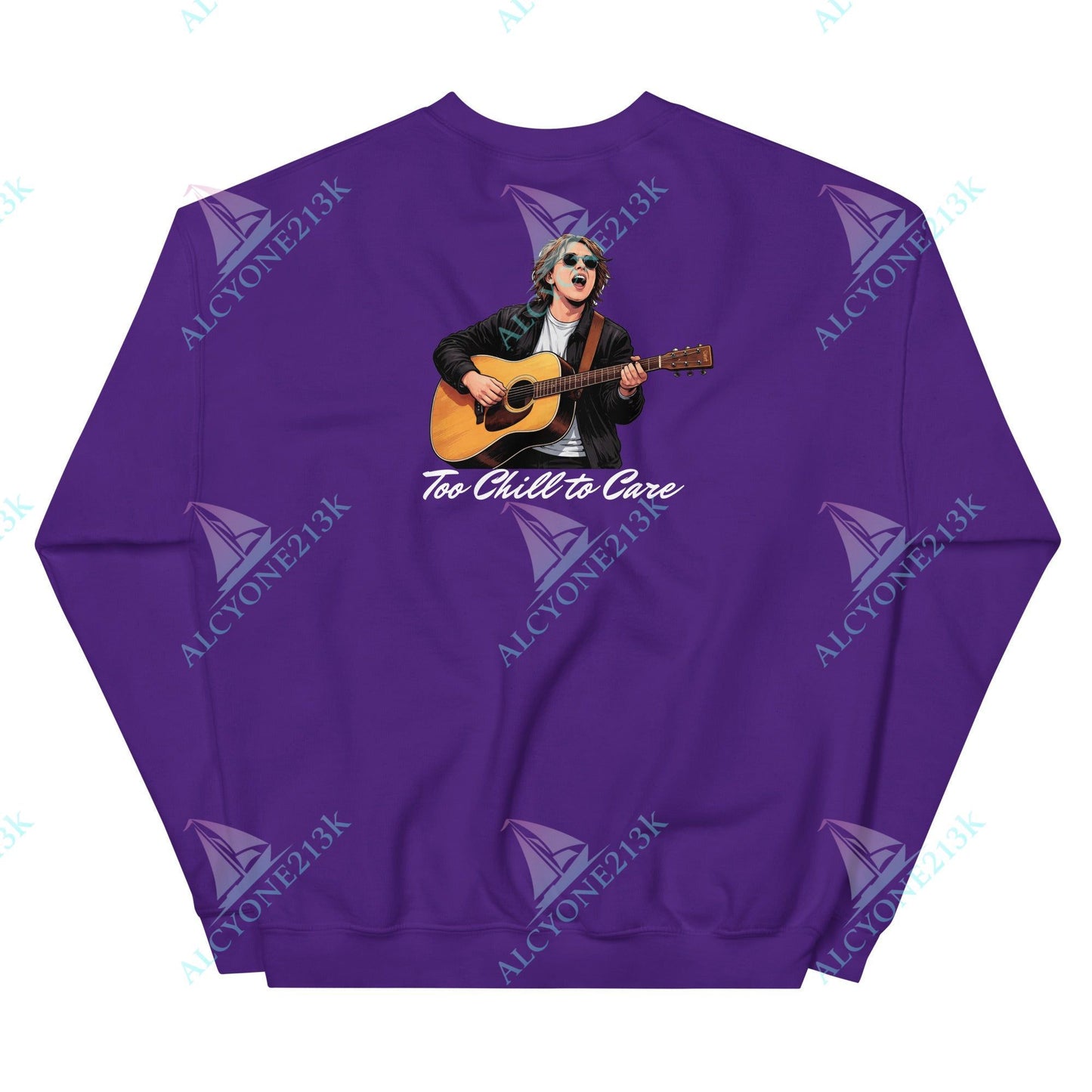 Alcyone213k Lewis Capaldi Unisex Sweatshirt - To Chill To Care - Funny Quotes