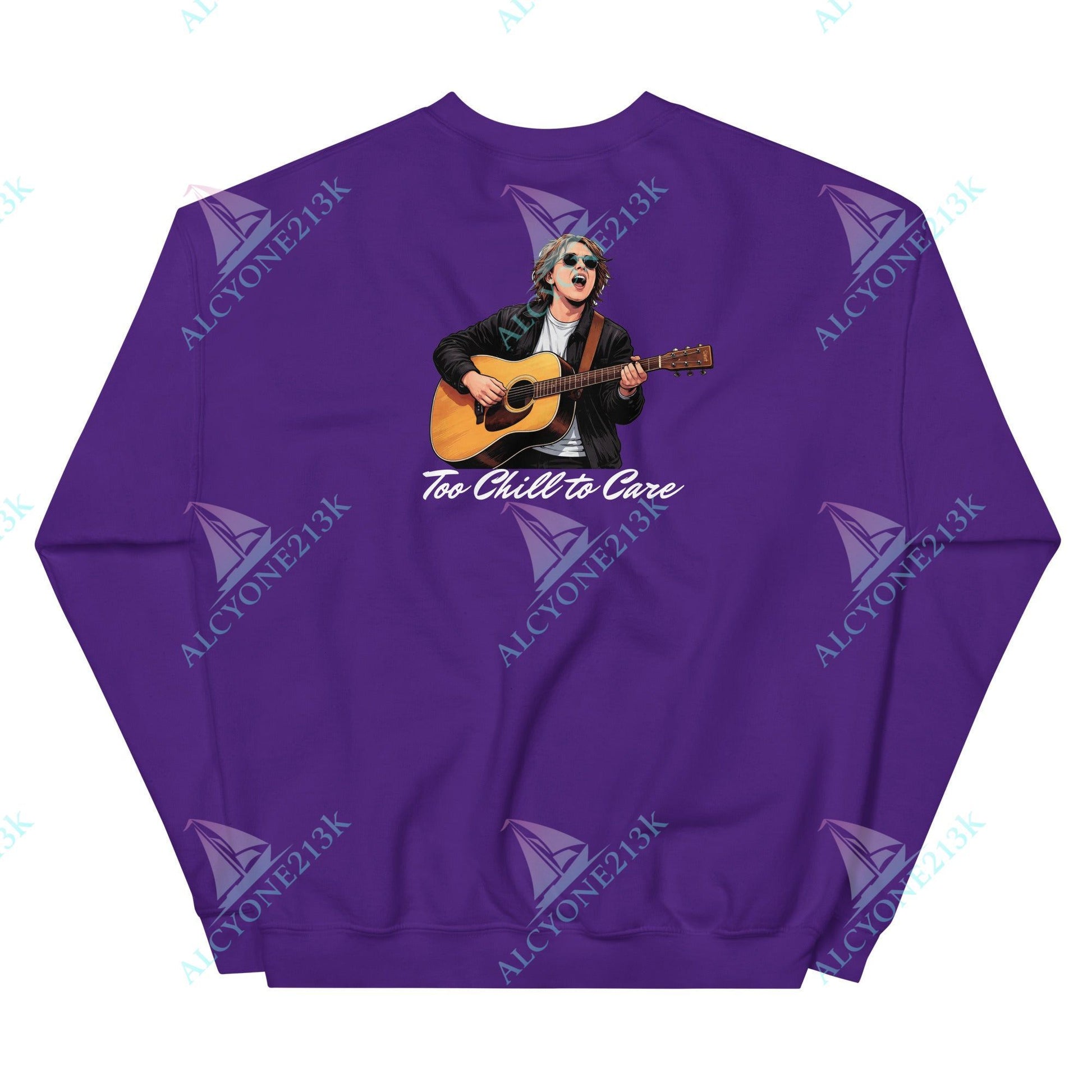 Alcyone213k Lewis Capaldi Unisex Sweatshirt - To Chill To Care - Funny Quotes