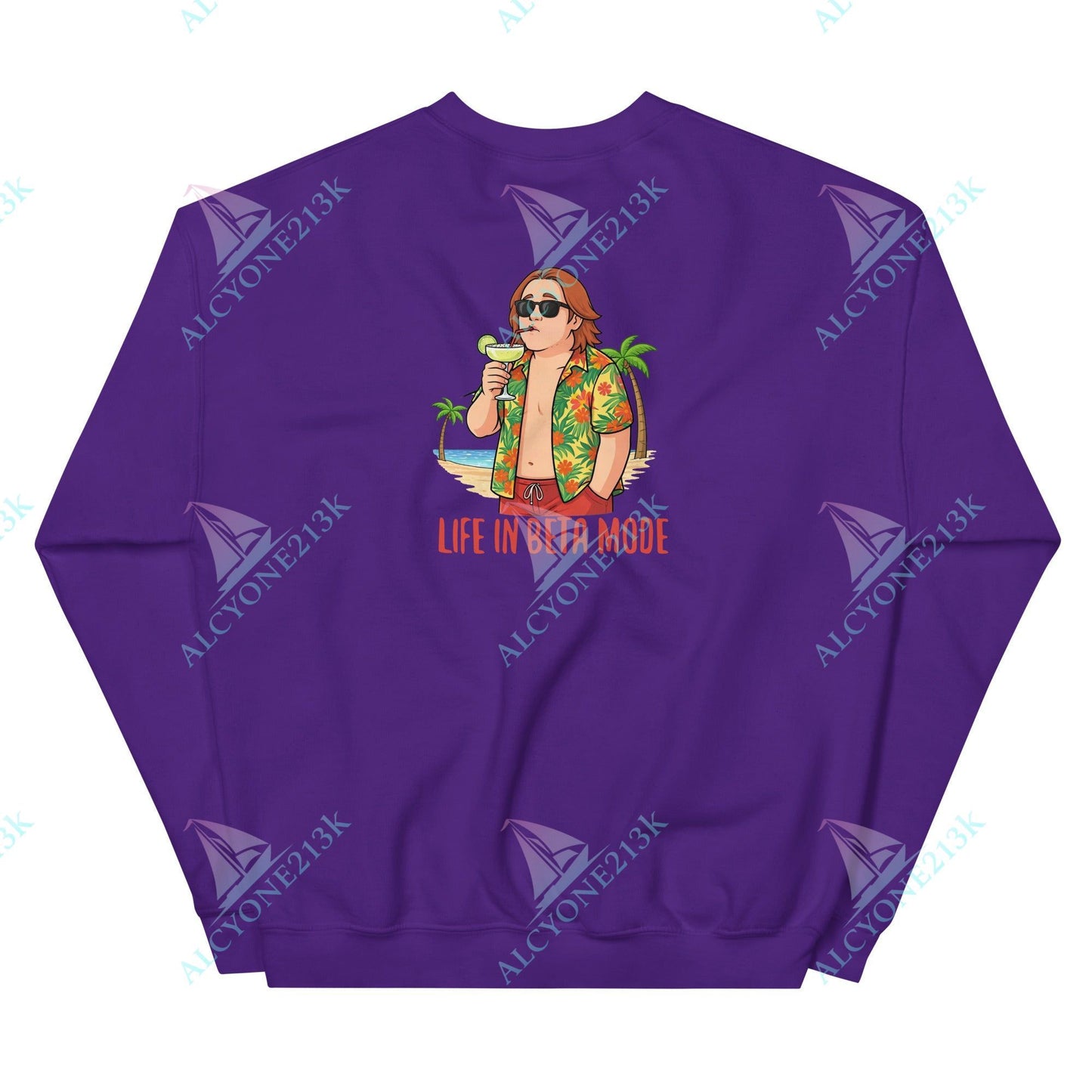 Alcyone213k Lewis Capaldi Unisex Sweatshirt - Life In Beta Mode - Funny Quotes