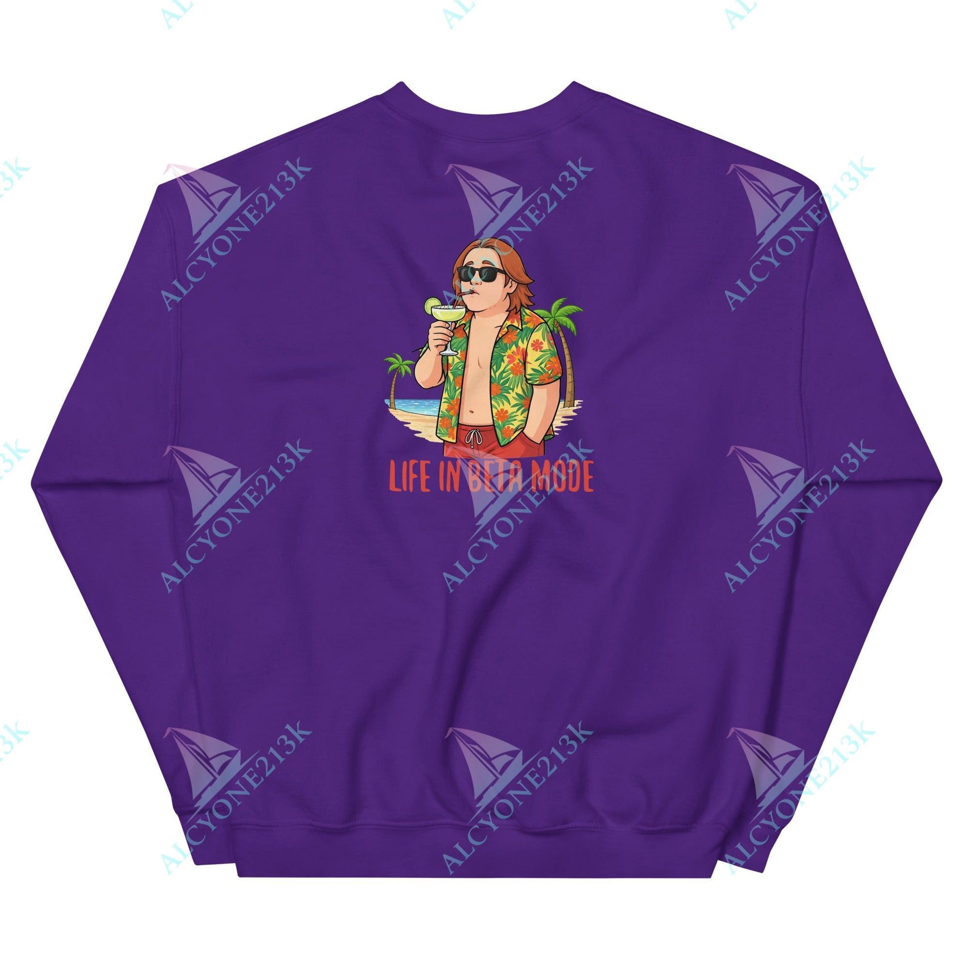 Alcyone213k Lewis Capaldi Unisex Sweatshirt - Life In Beta Mode - Funny Quotes