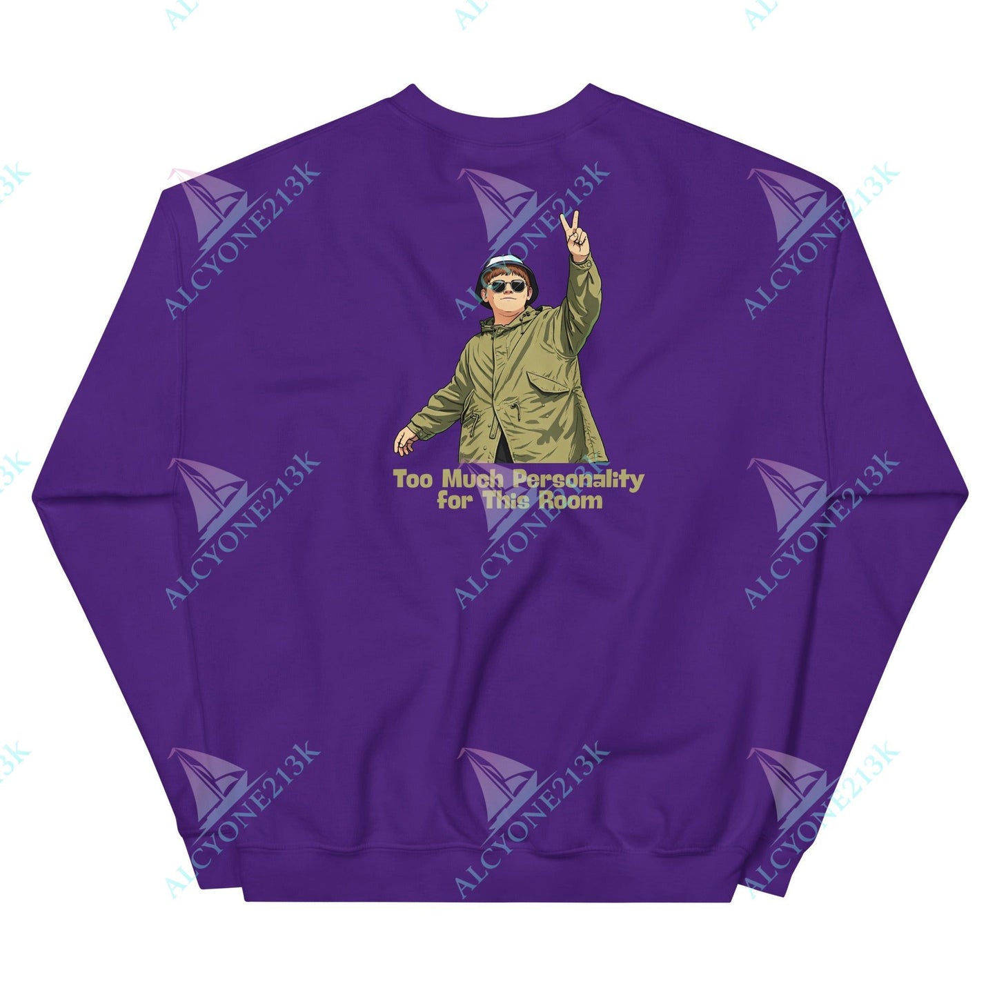 Alcyone213k Lewis Capaldi Unisex Sweatshirt - Too Much Personality - Funny Quotes