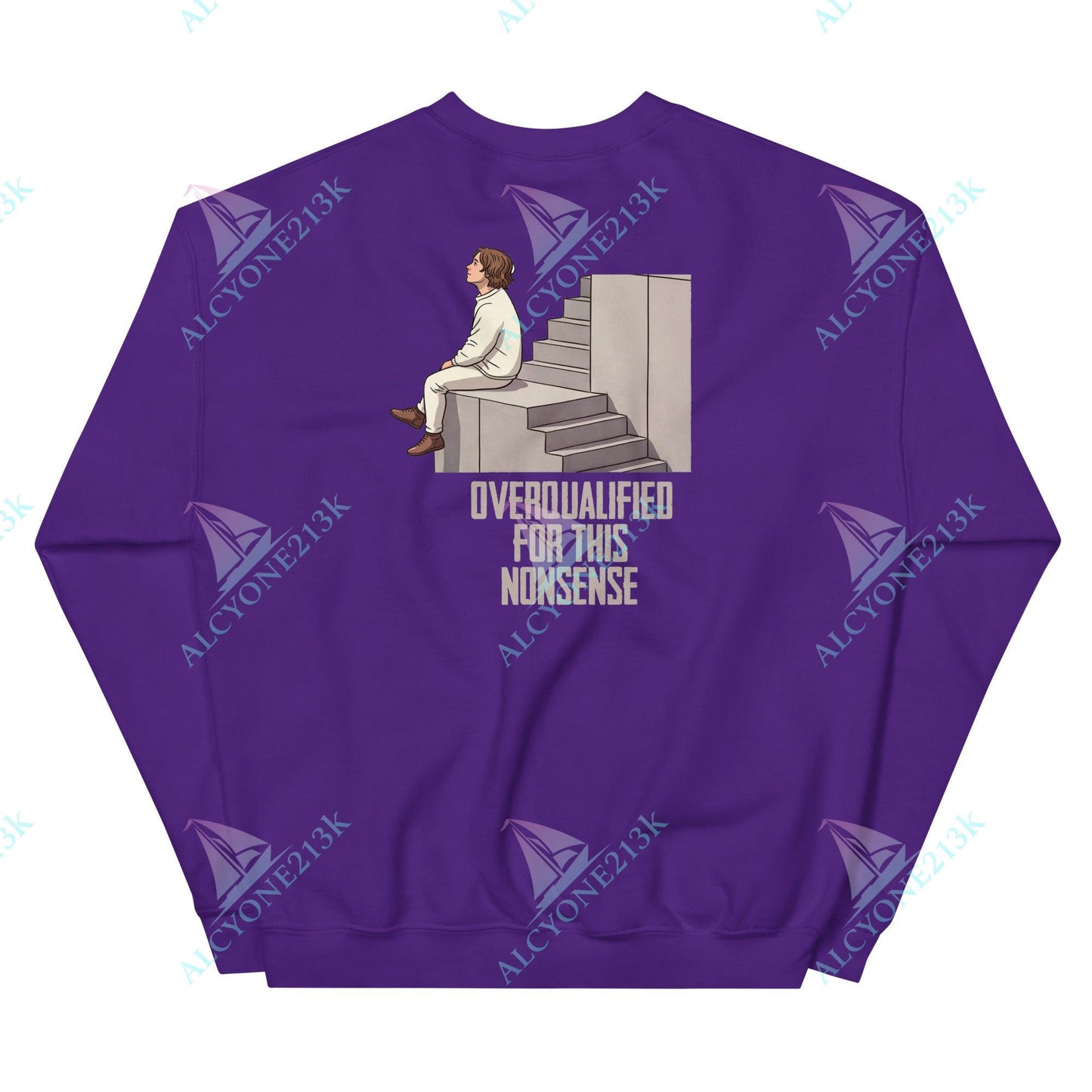 Alcyone213k Lewis Capaldi Unisex Sweatshirt - Overqualified - Funny Quotes