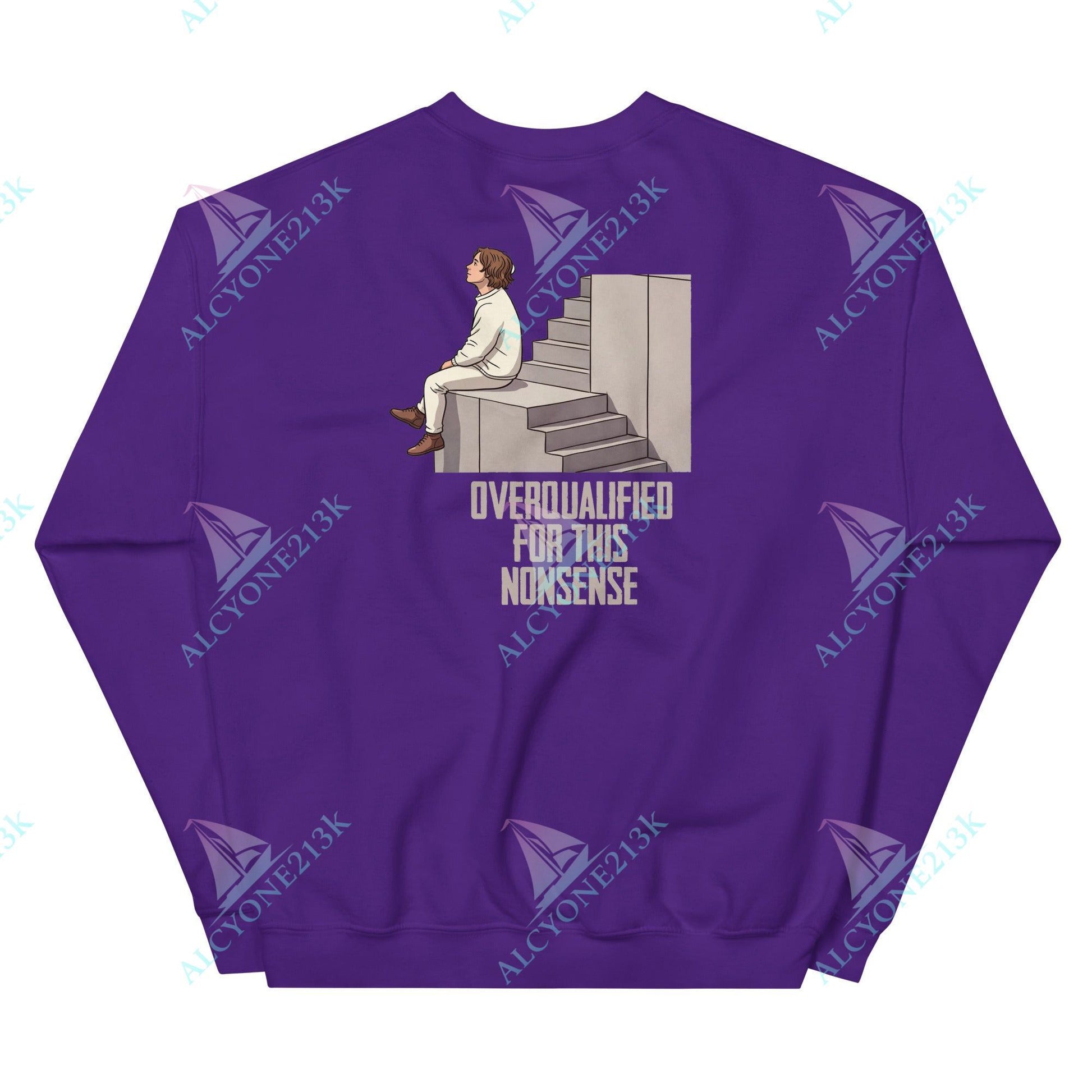 Alcyone213k Lewis Capaldi Unisex Sweatshirt - Overqualified - Funny Quotes